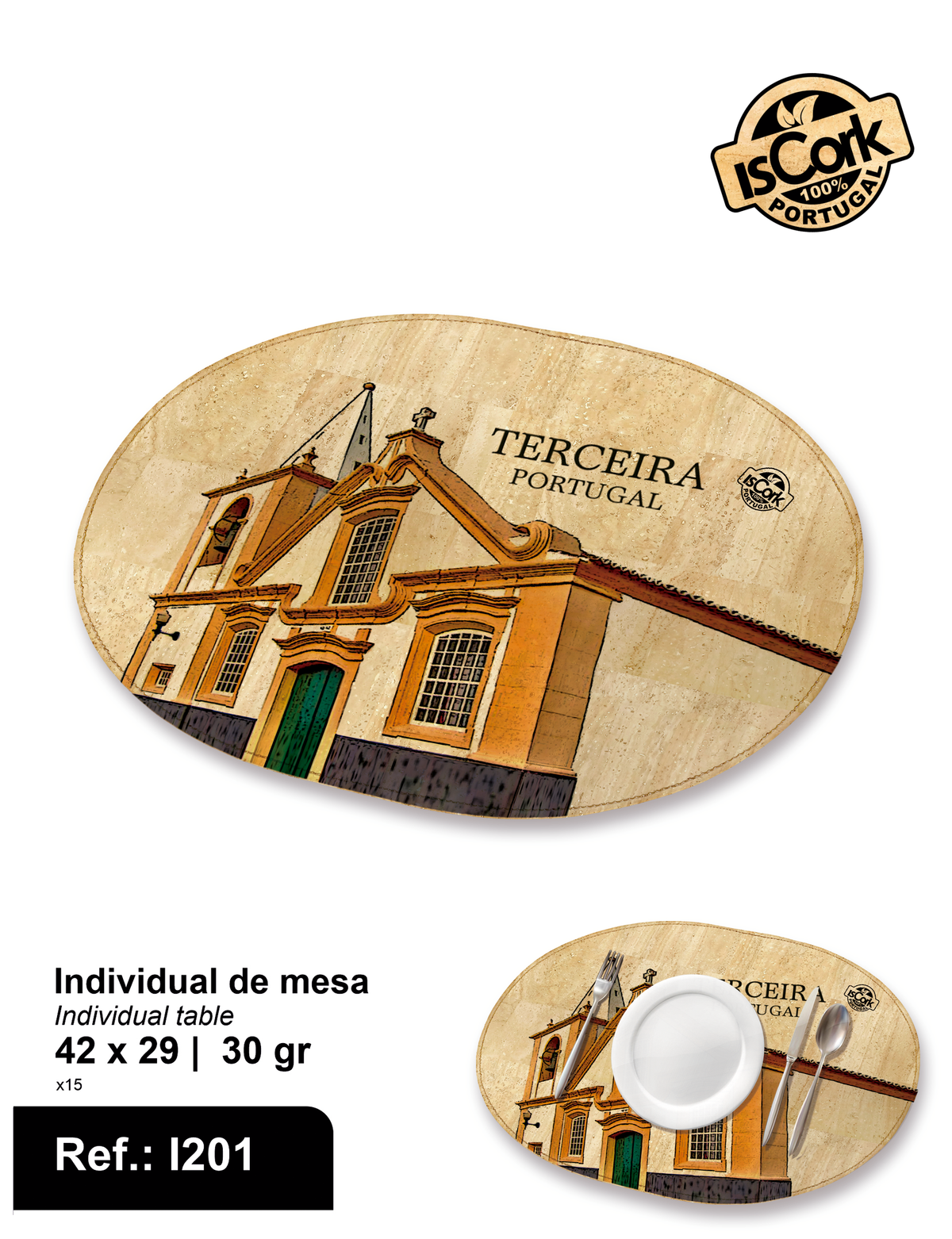 Individual de Mesa Redondo Terceira I-20
