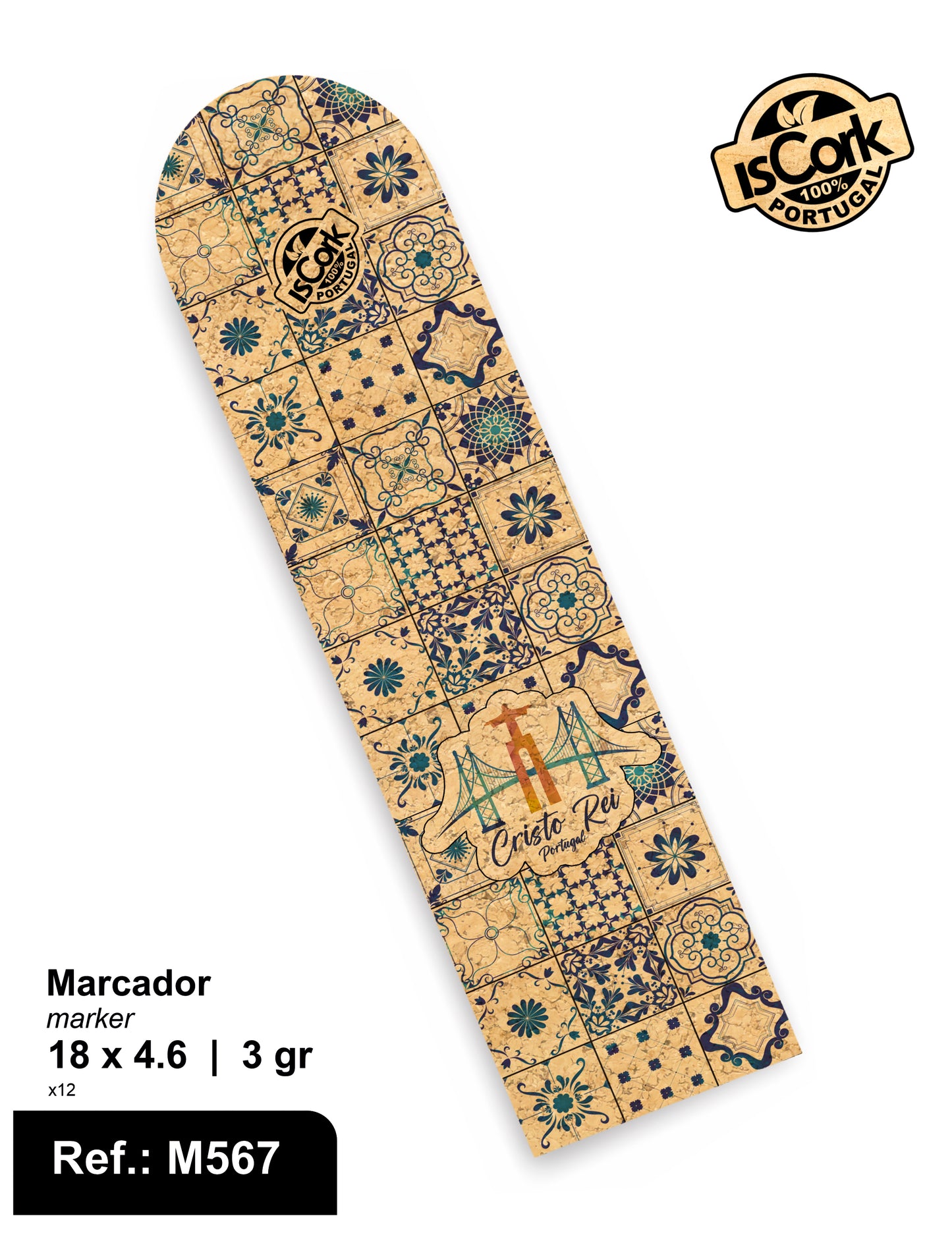 Marcador Arredondado Cristo Rei I-30 + G876
