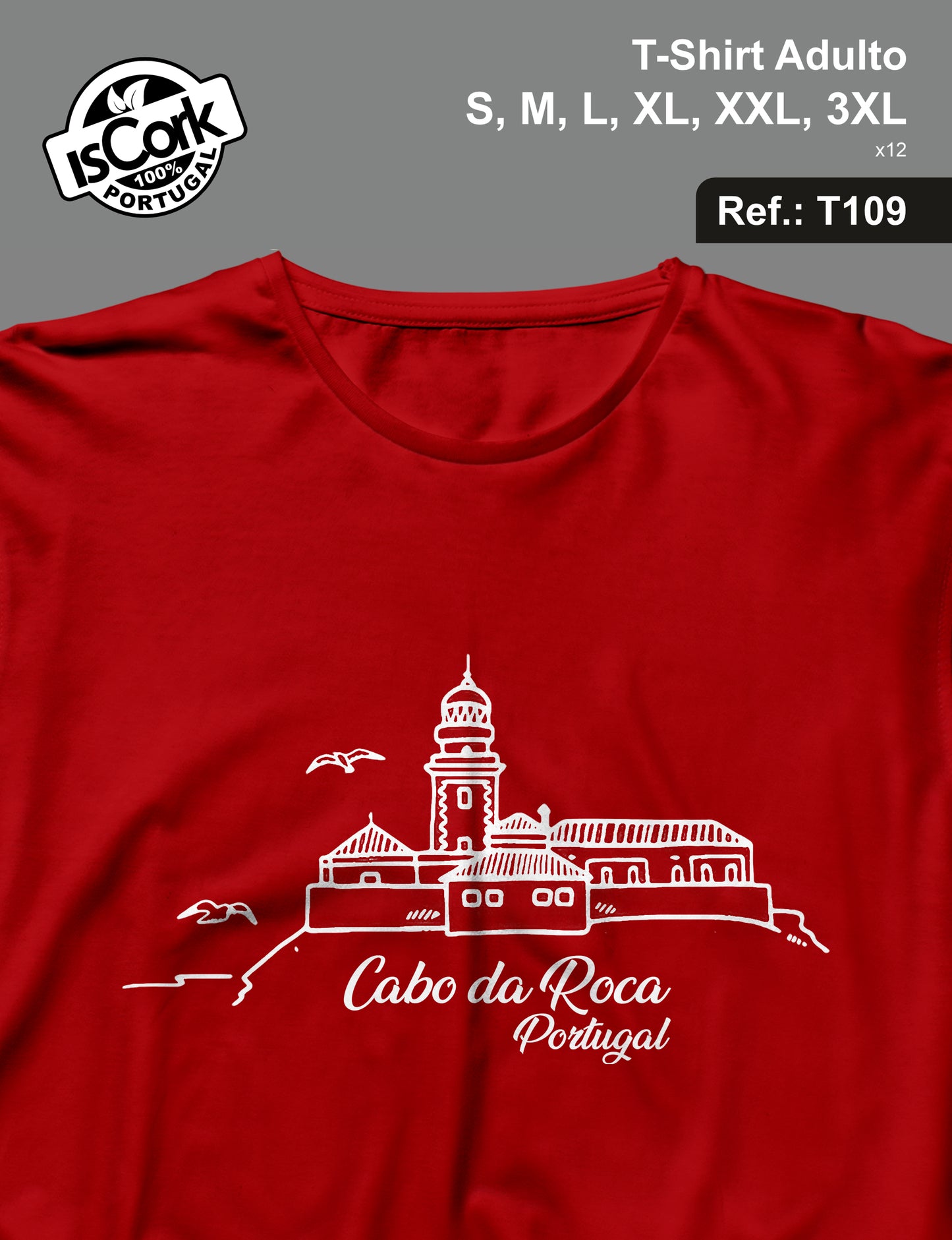 T-Shirt Adulto Cabo da Roca T128