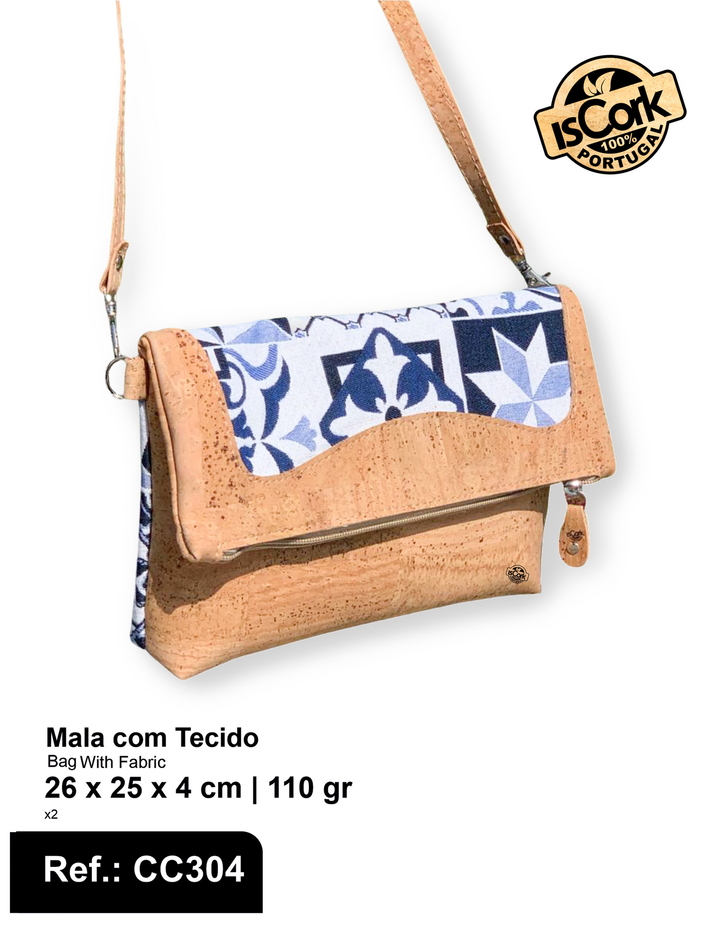 Mala Cortiça Tecido