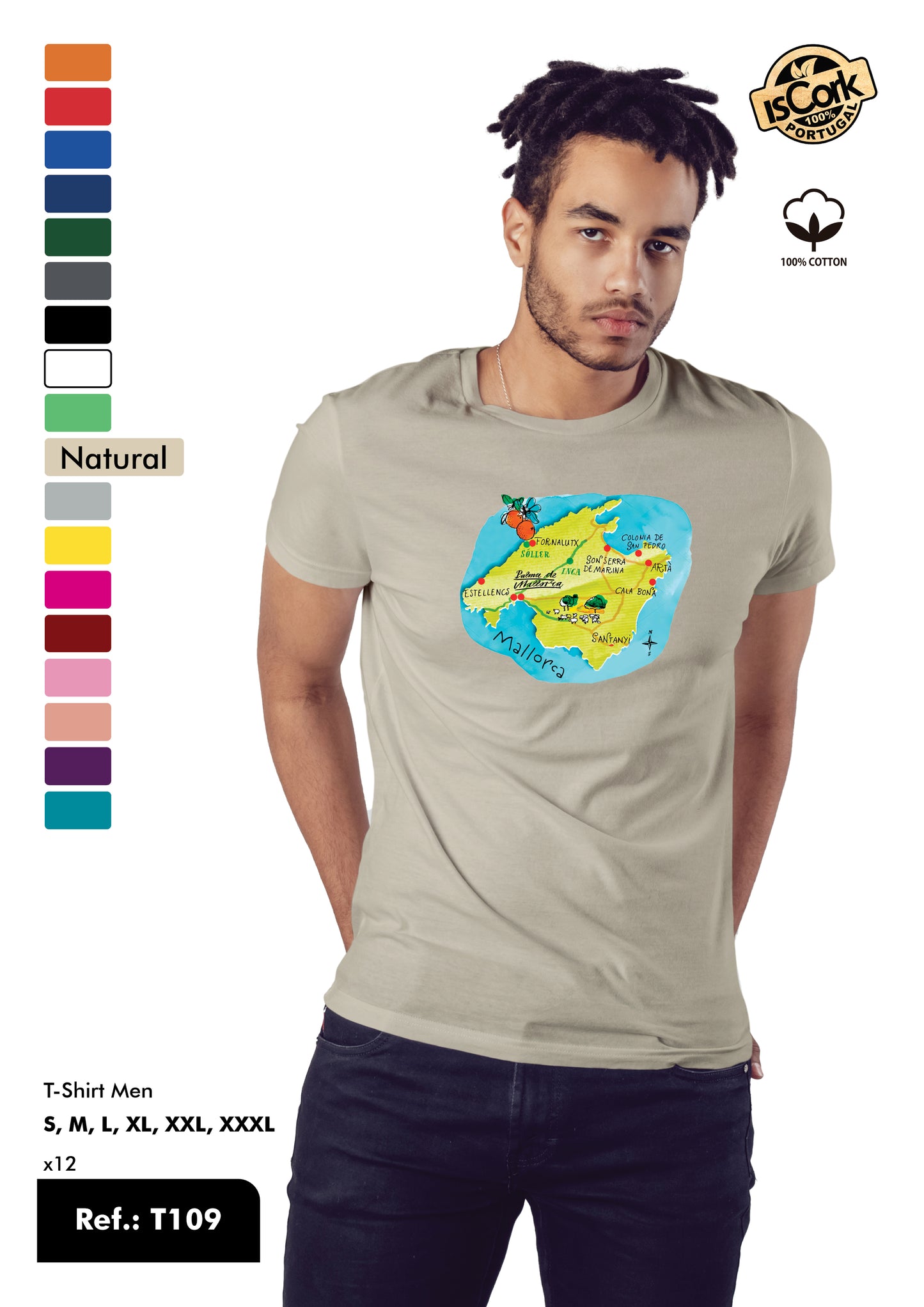 T-Shirt Adulto - Ref. T109 - Mallorca