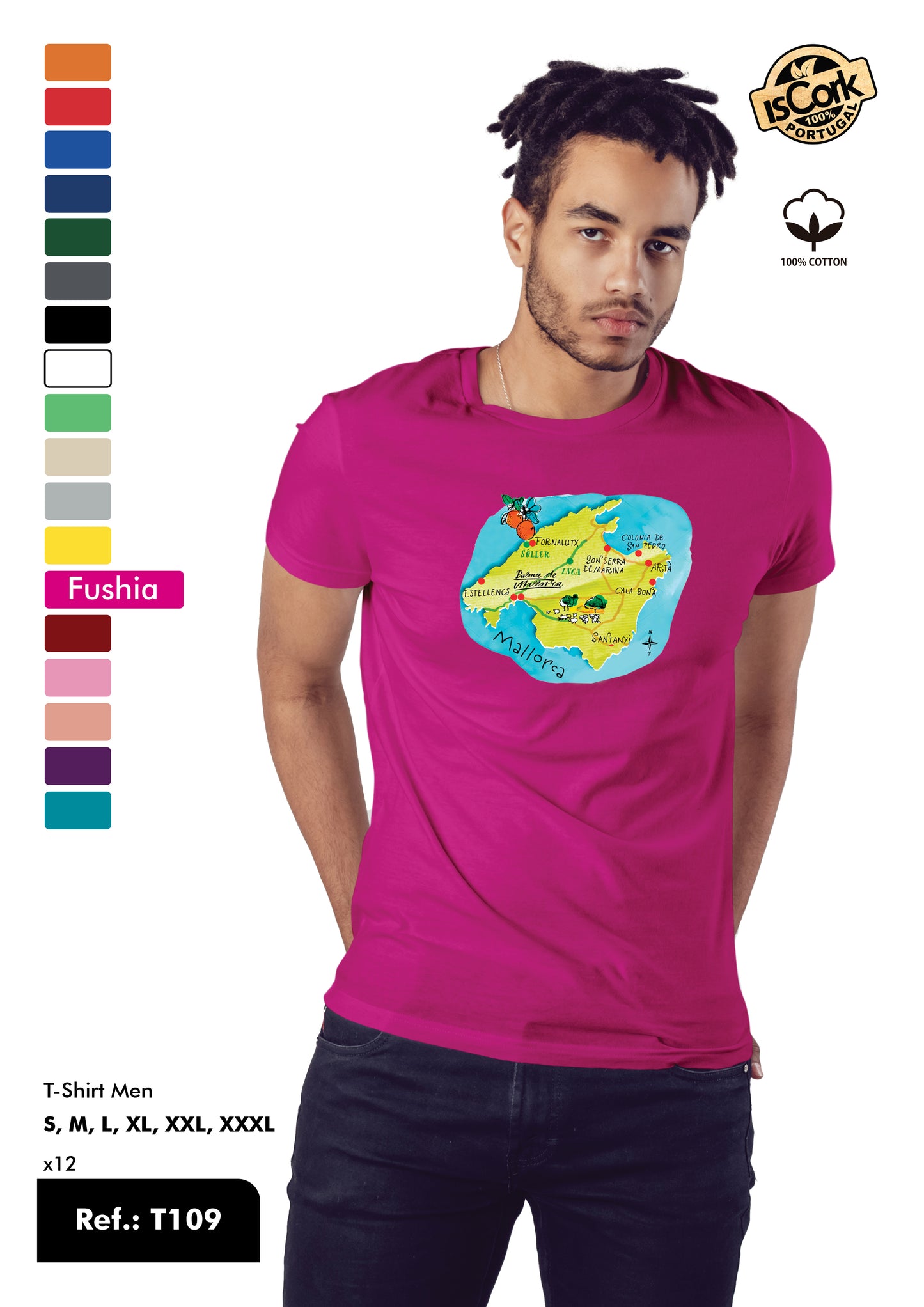T-Shirt Adulto - Ref. T109 - Mallorca