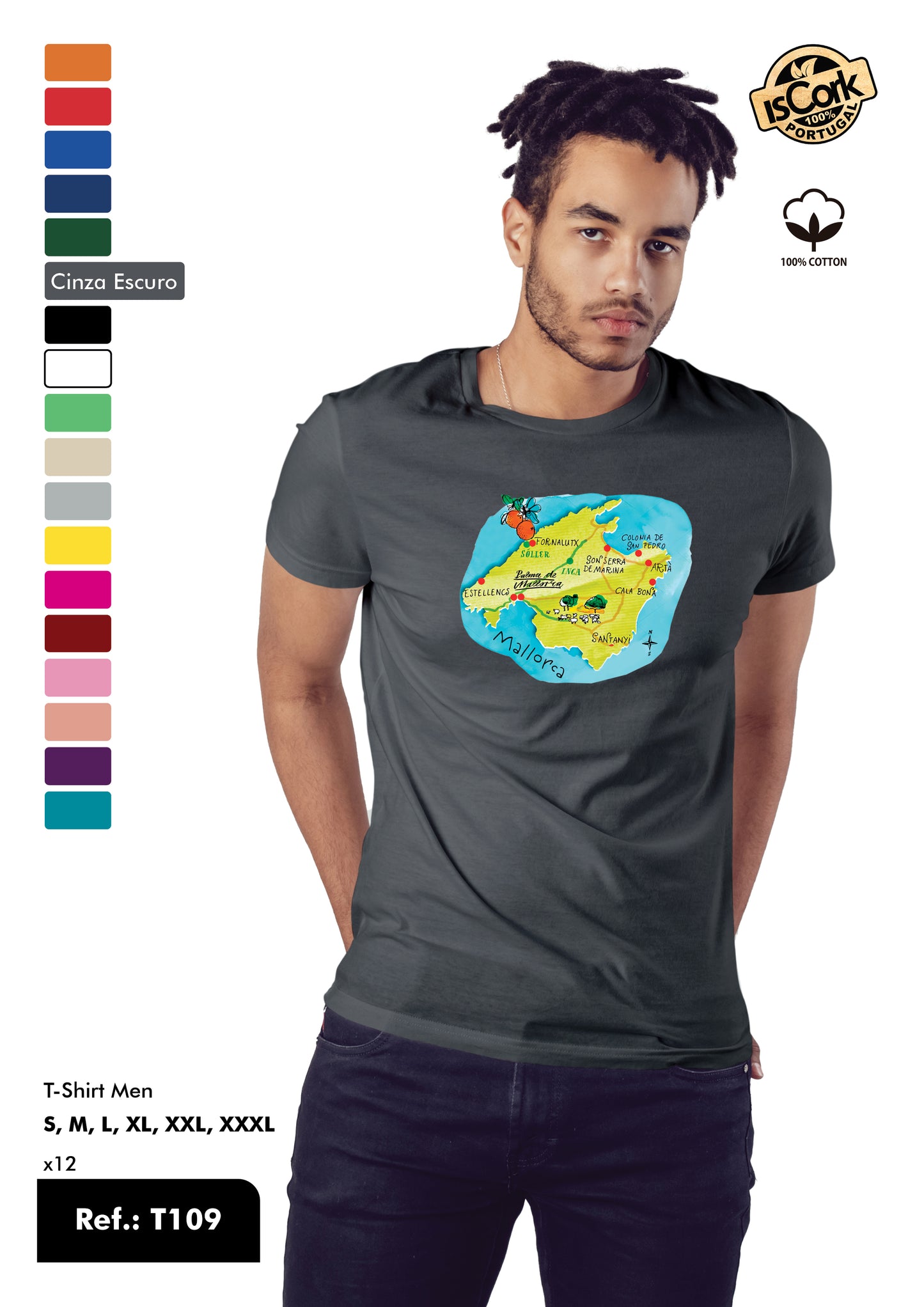 T-Shirt Adulto - Ref. T109 - Mallorca