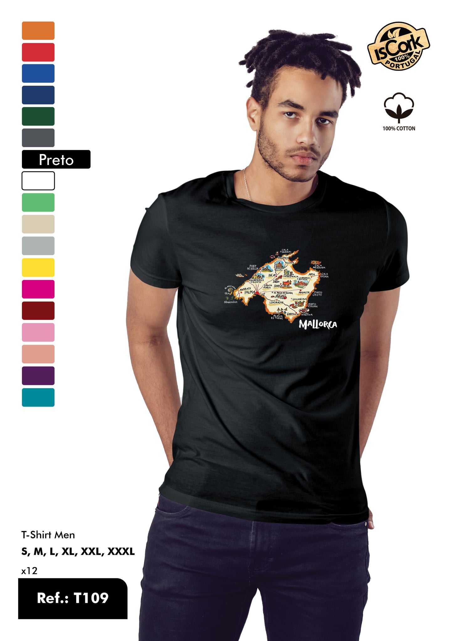 T-Shirt Adulto - Ref. T109 - Mallorca