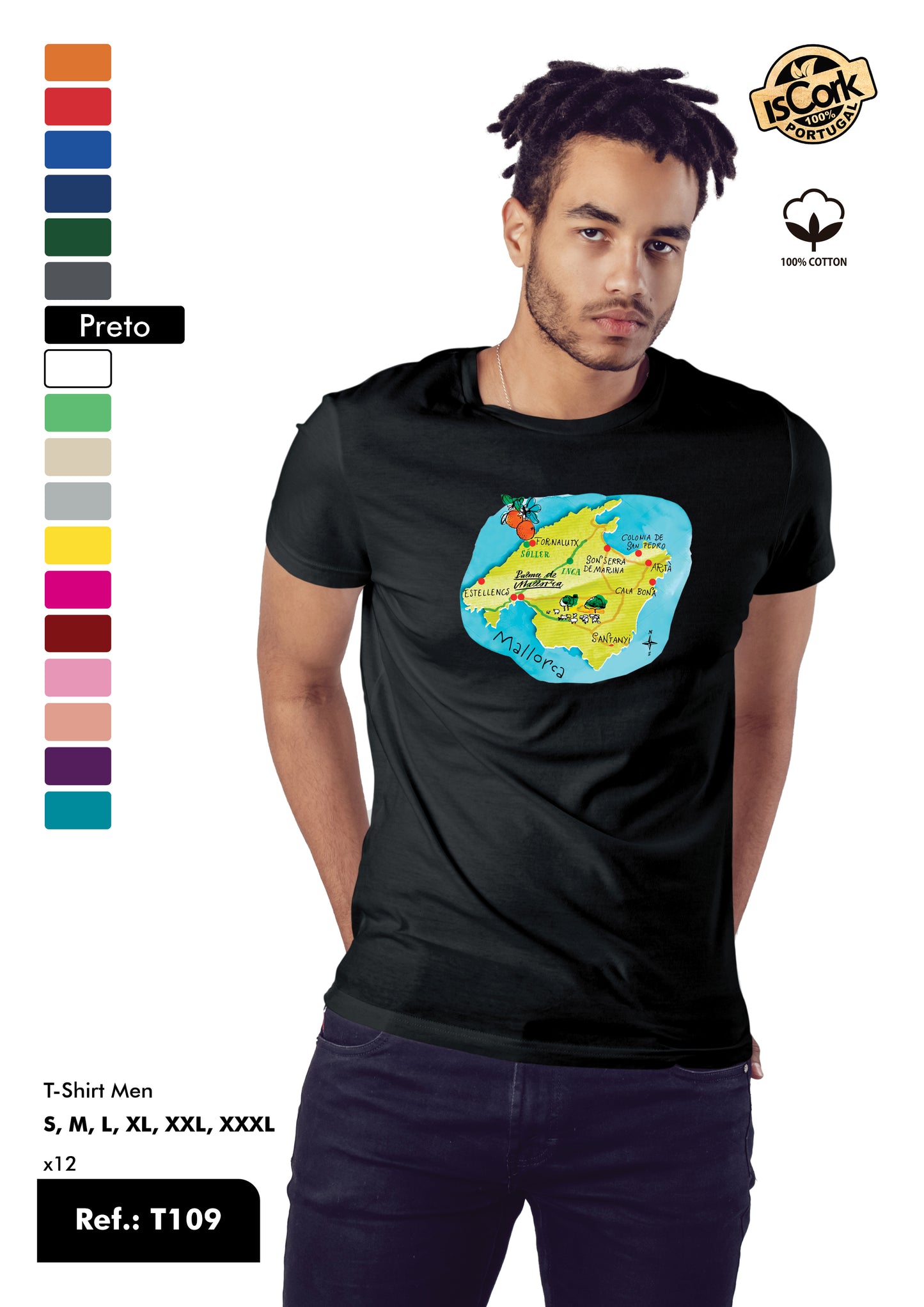T-Shirt Adulto - Ref. T109 - Mallorca