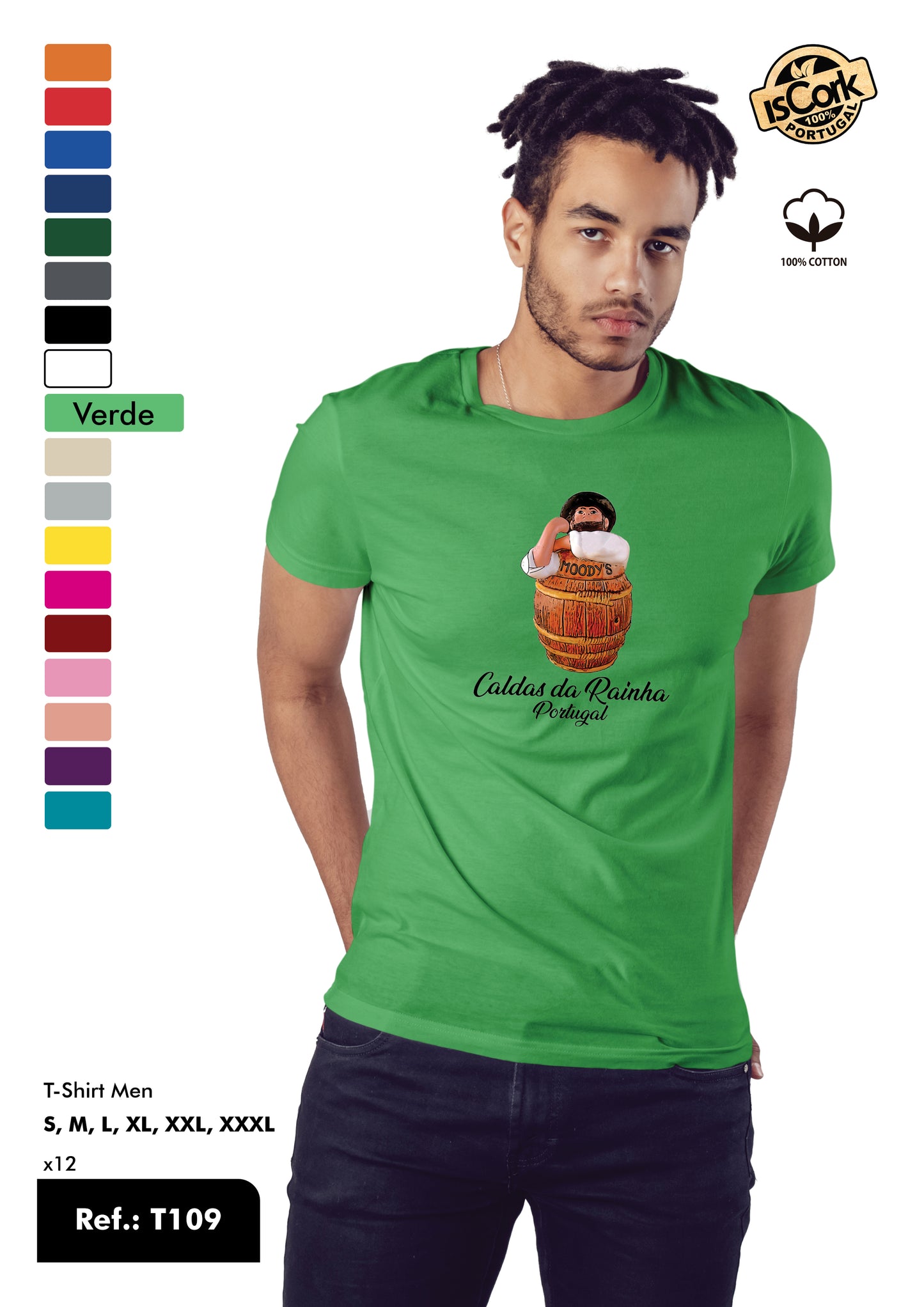 T-Shirt Adulto - Ref. T109 - Caldas da Rainha