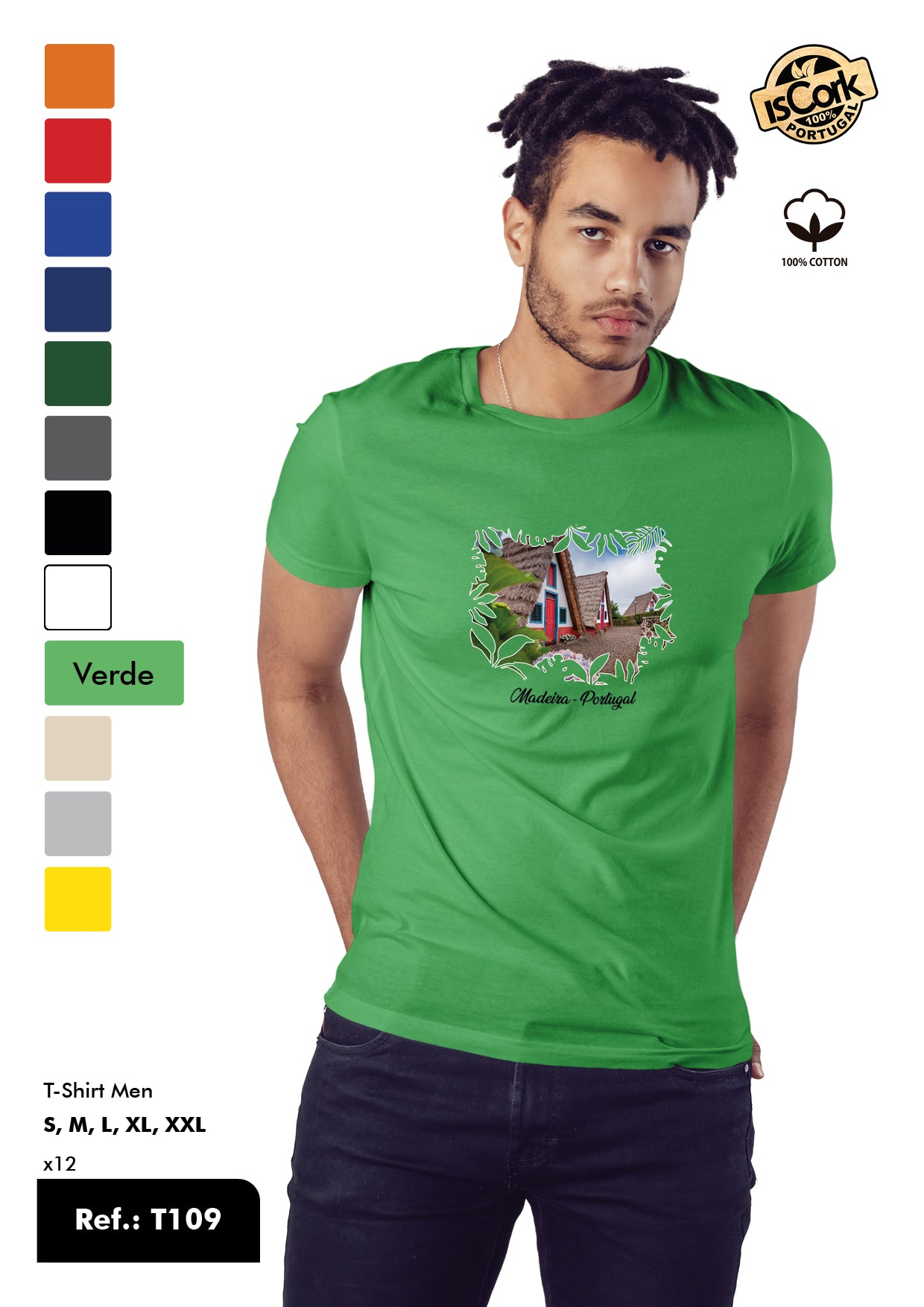 T-Shirt Adulto - Ref. T109 - Madeira