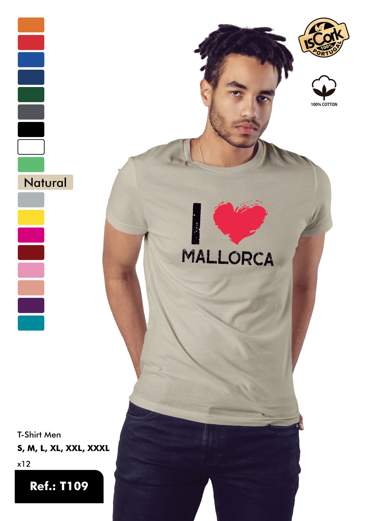 T-Shirt Adulto - Ref. T109 - Mallorca