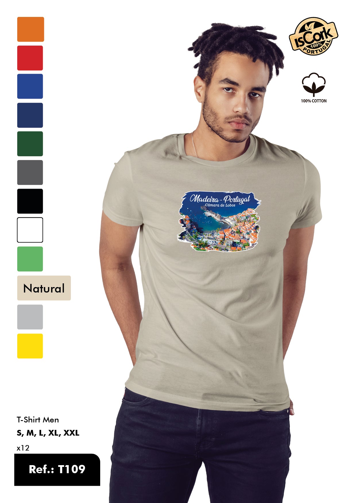 T-Shirt Adulto - Ref. T109 - Madeira