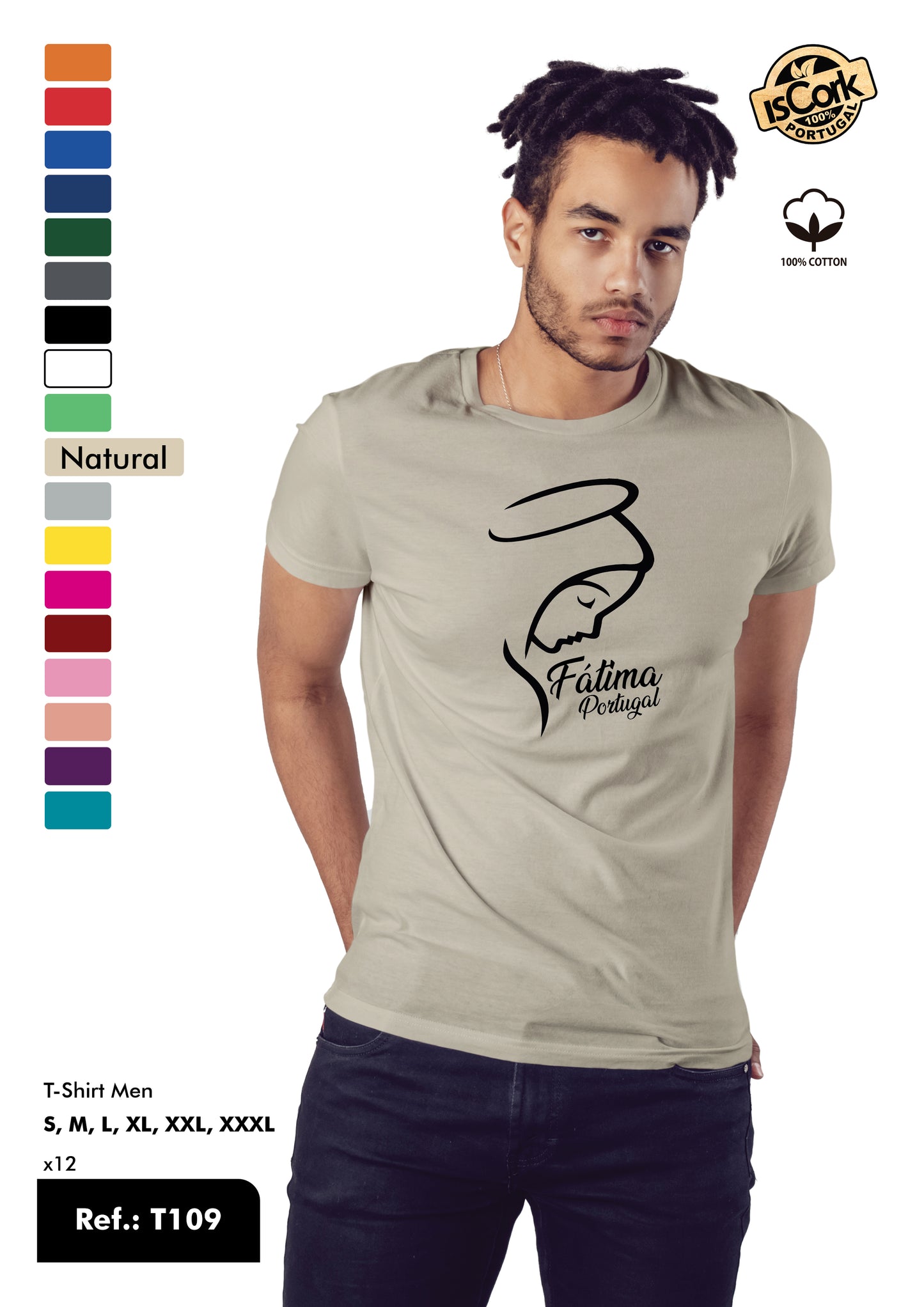 T-Shirt Adulto - Ref. T109 - Fátima