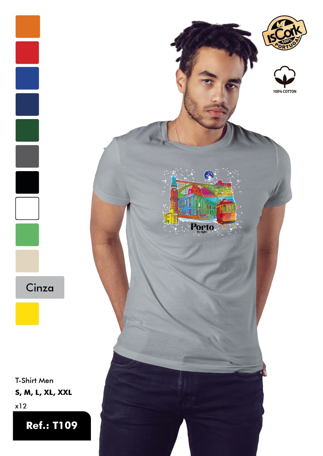 T-Shirt Adulto - Ref. T109 - Porto