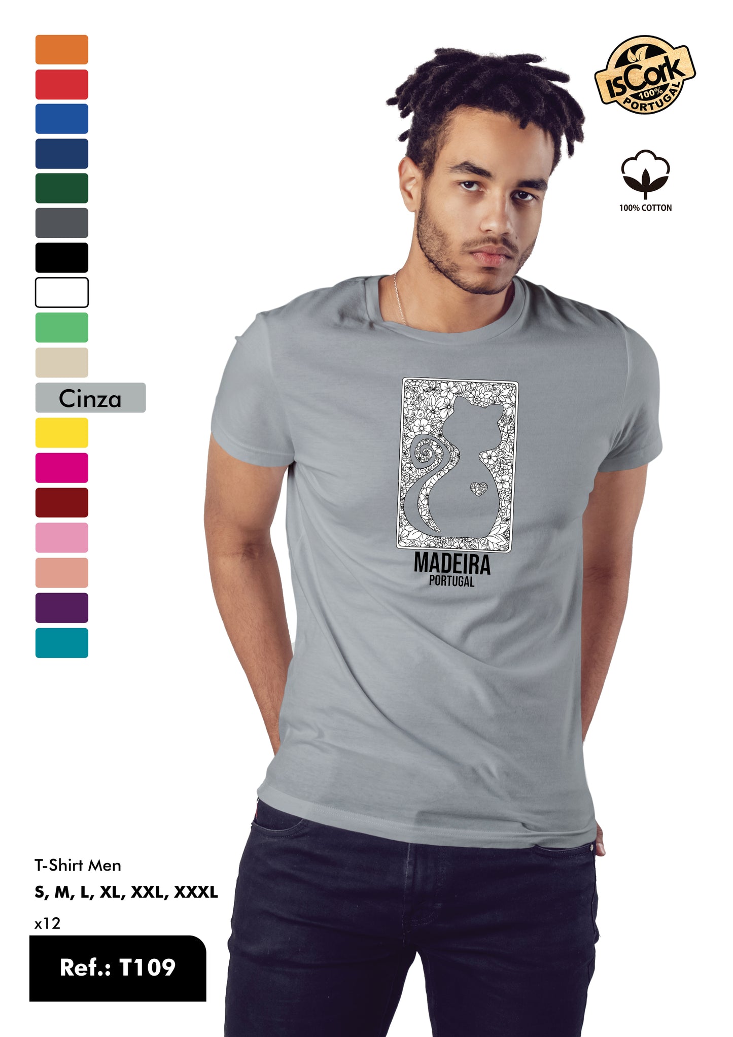 T-Shirt Adulto - Ref. T109 - Madeira