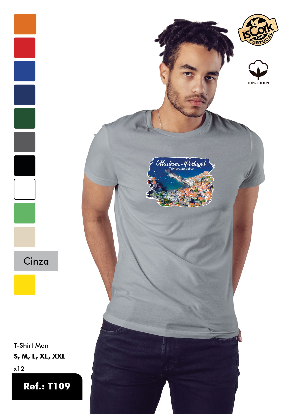 T-Shirt Adulto - Ref. T109 - Madeira
