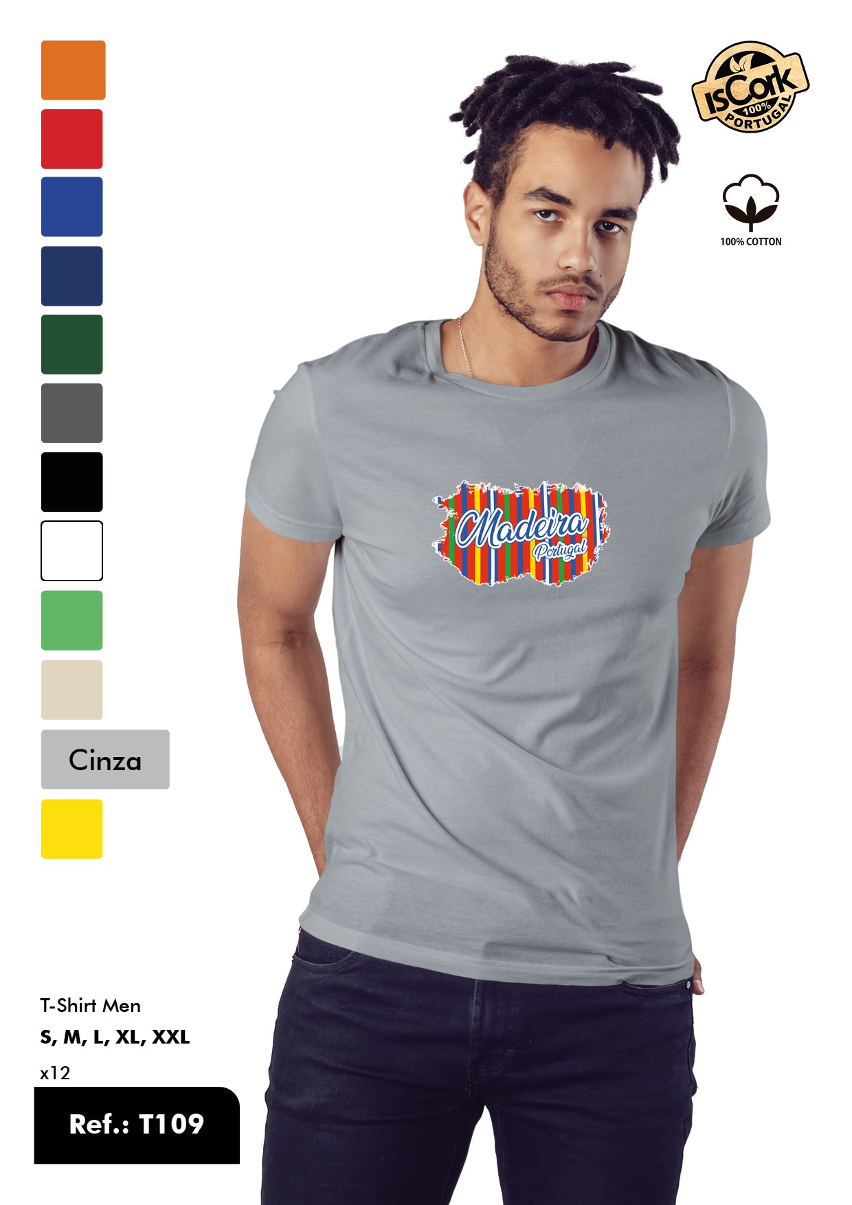 T-Shirt Adulto - Ref. T109 - Madeira