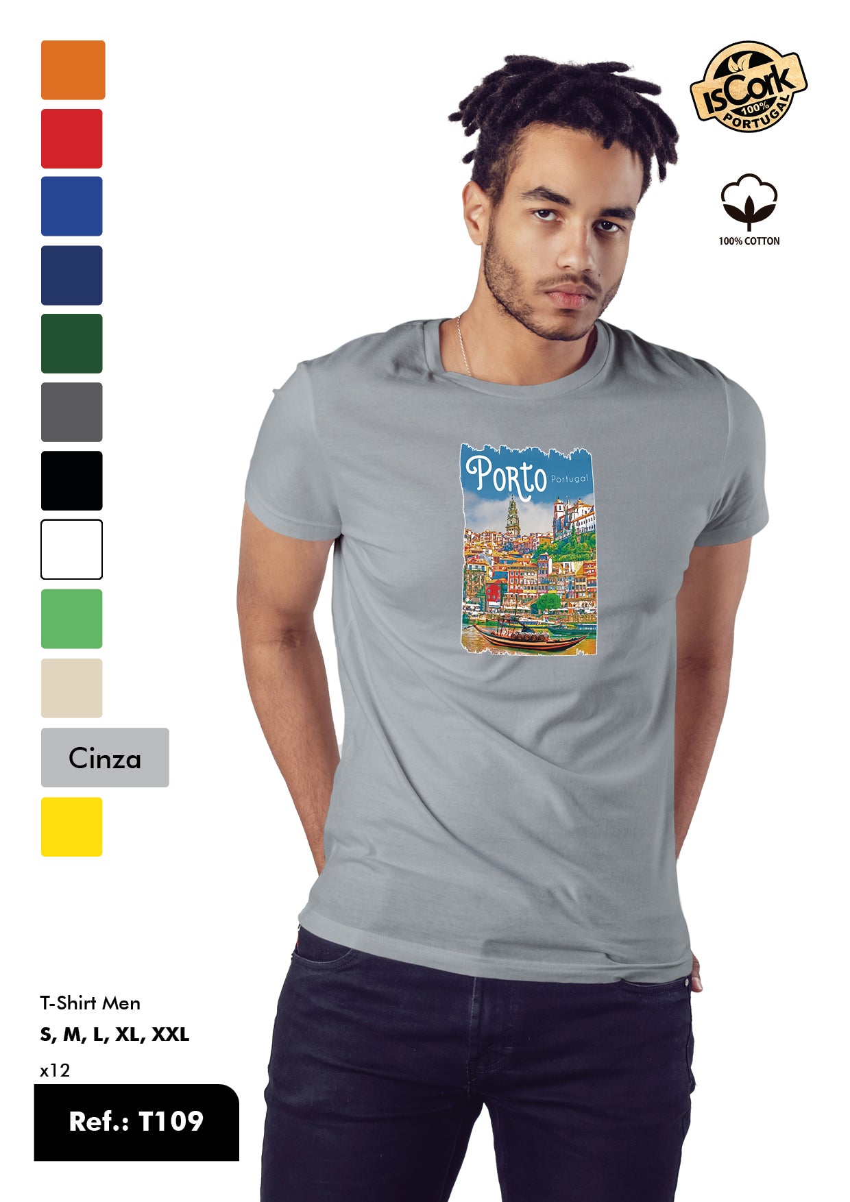 T-Shirt Adulto - Ref. T109 - Porto