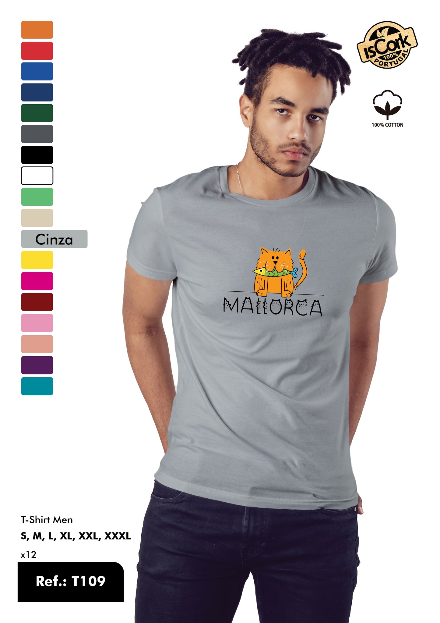 T-Shirt Adulto - Ref. T109 - Mallorca
