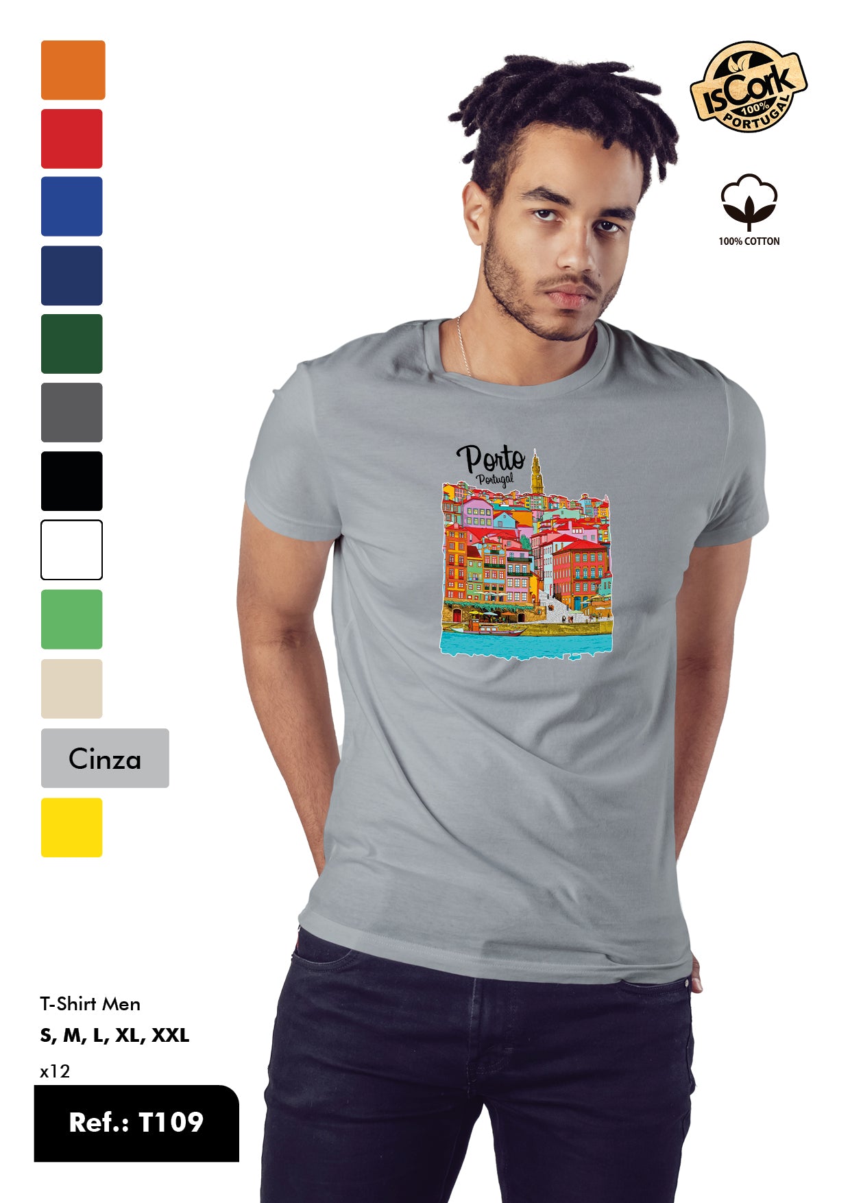 T-Shirt Adulto - Ref. T109 - Porto