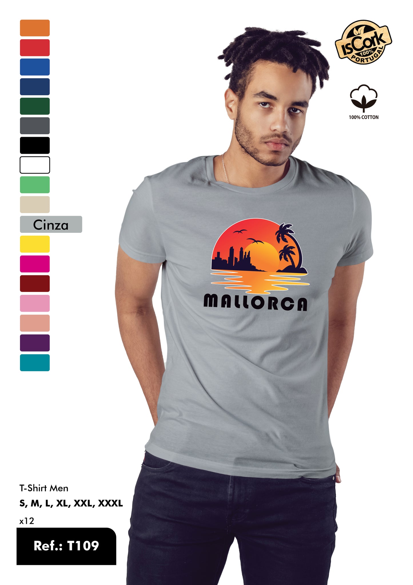 T-Shirt Adulto - Ref. T109 - Mallorca