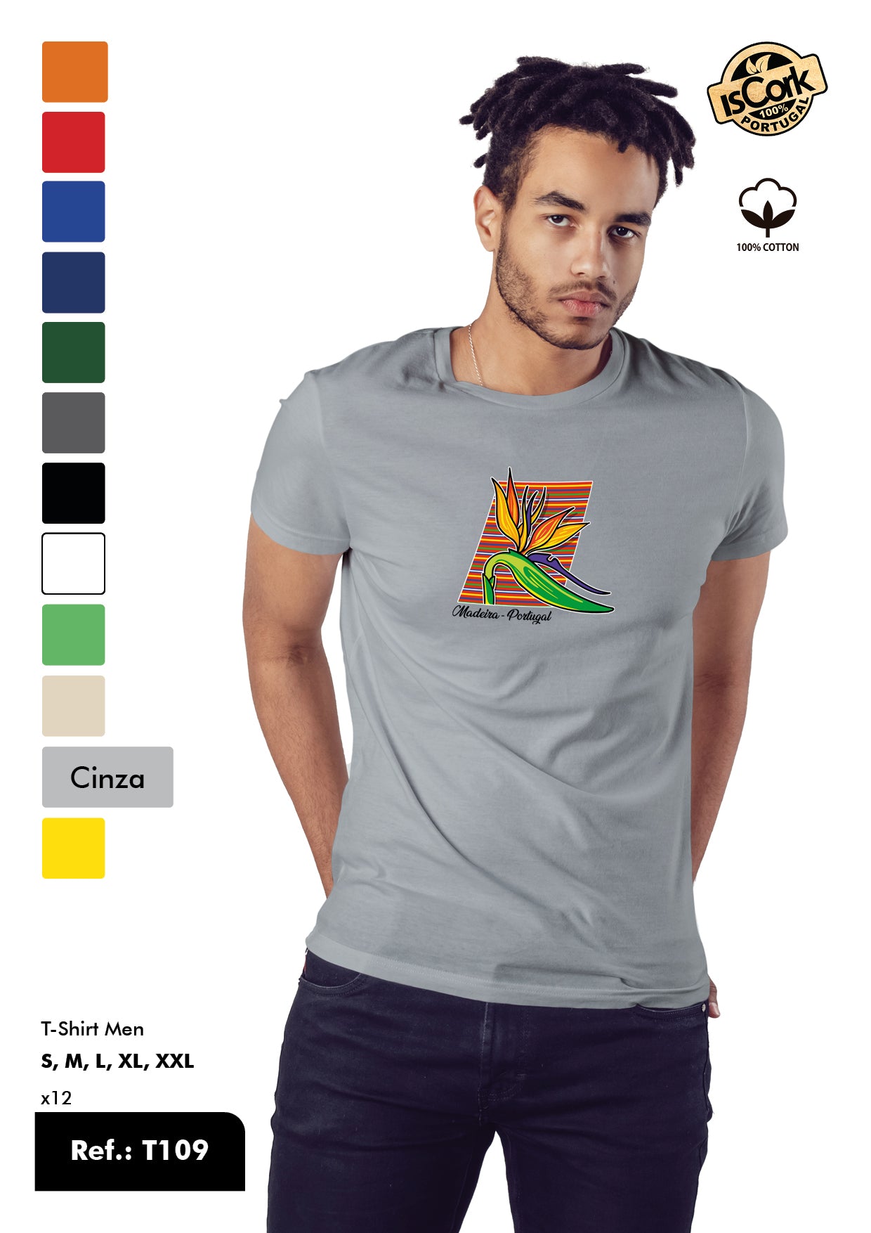 T-Shirt Adulto - Ref. T109 - Madeira