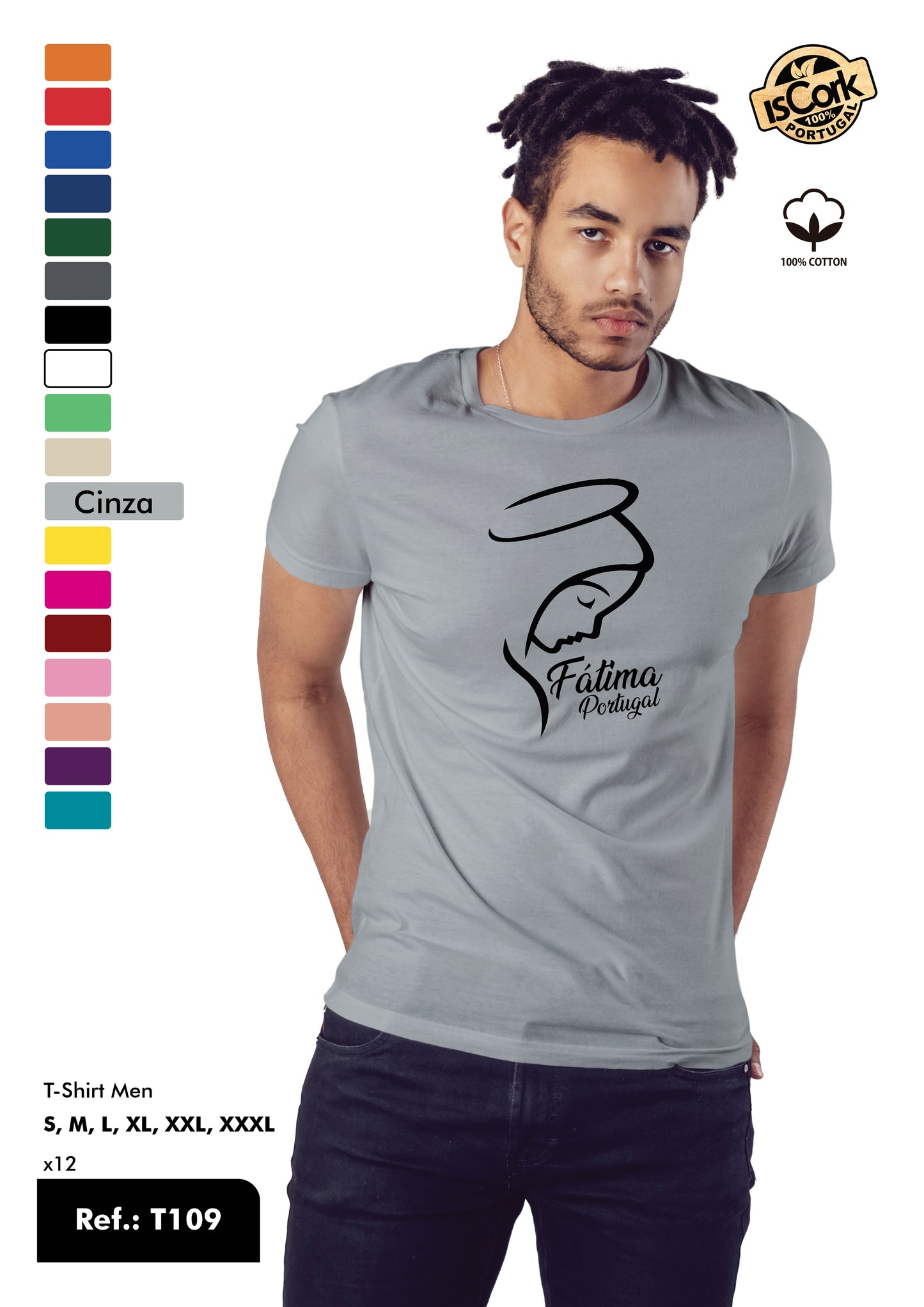 T-Shirt Adulto - Ref. T109 - Fátima