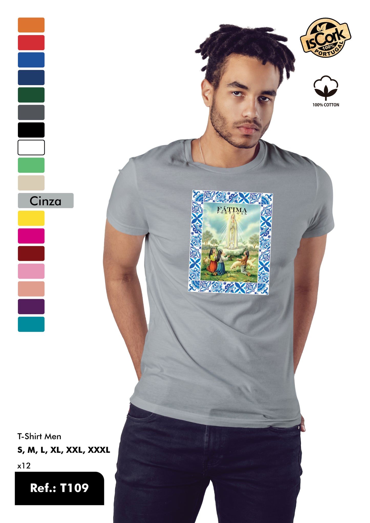 T-Shirt Adulto - Ref. T109 - Fátima