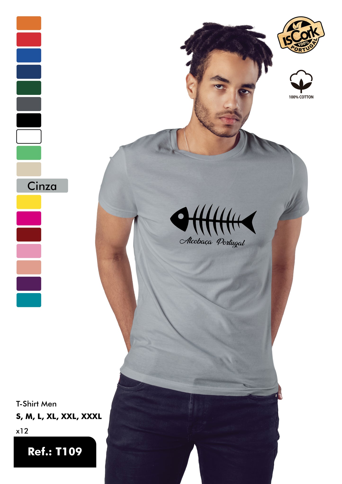 T-Shirt Adulto - Ref. T109 - Alcobaça