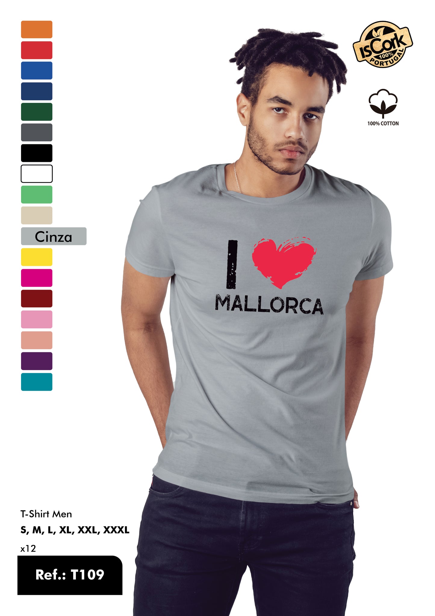 T-Shirt Adulto - Ref. T109 - Mallorca