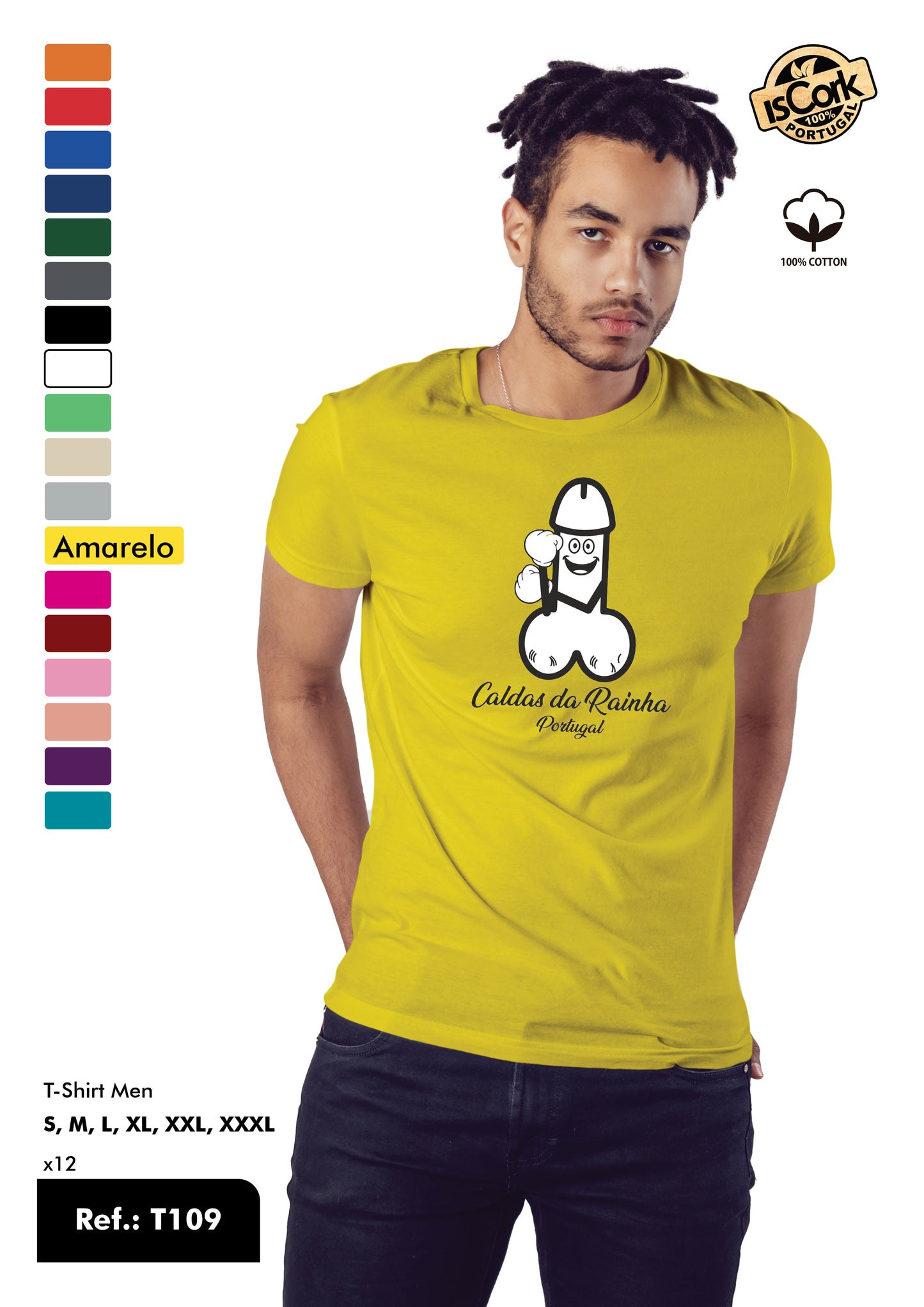 T-Shirt Adulto - Ref. T109 - Caldas da Rainha