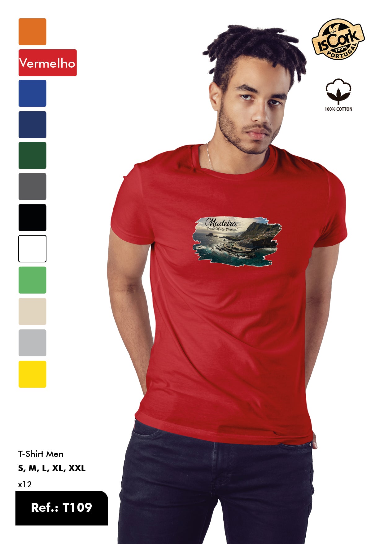 T-Shirt Adulto - Ref. T109 - Madeira