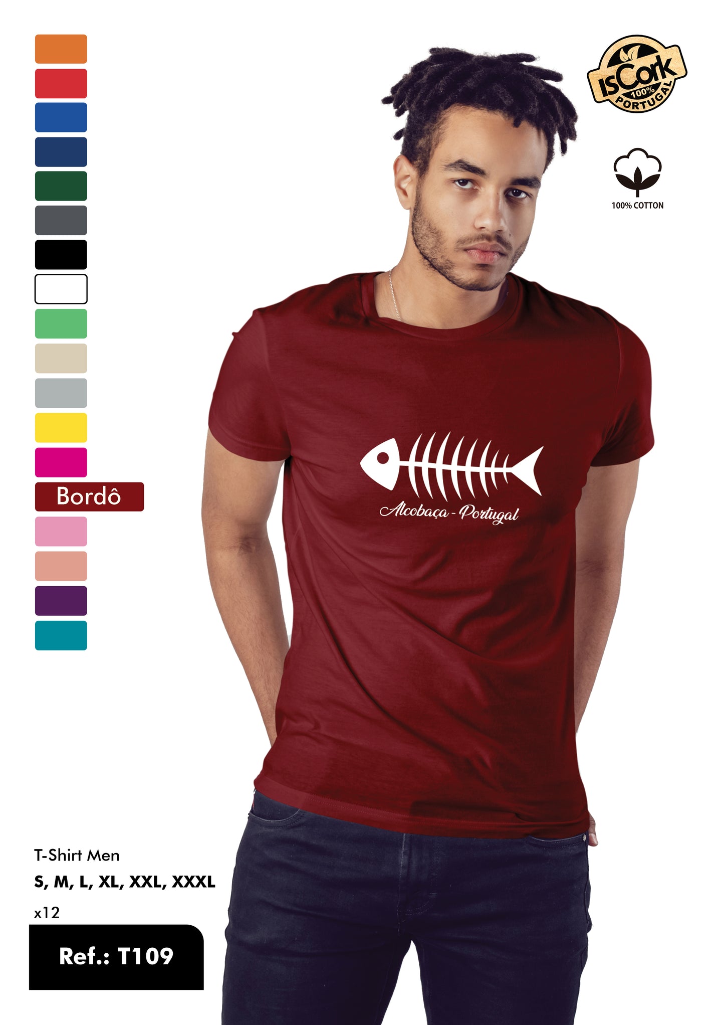 T-Shirt Adulto - Ref. T109 - Alcobaça