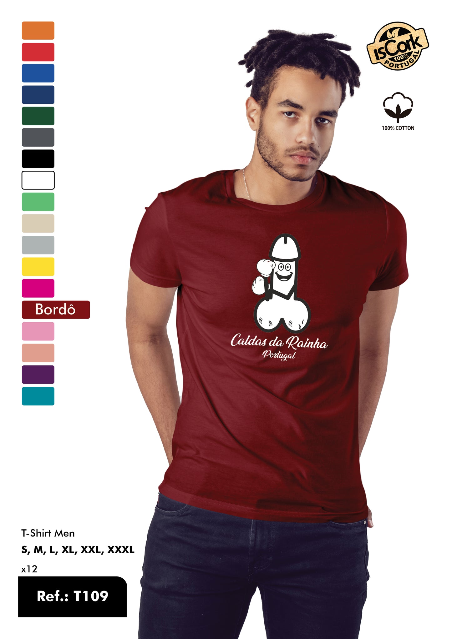 T-Shirt Adulto - Ref. T109 - Caldas da Rainha