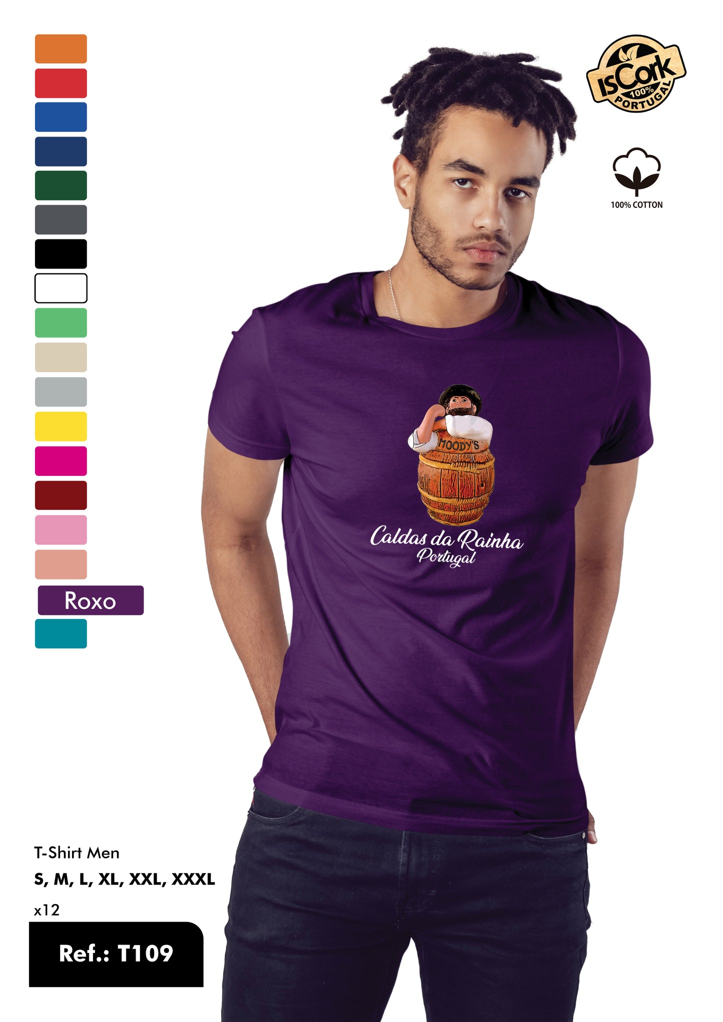 T-Shirt Adulto - Ref. T109 - Caldas da Rainha