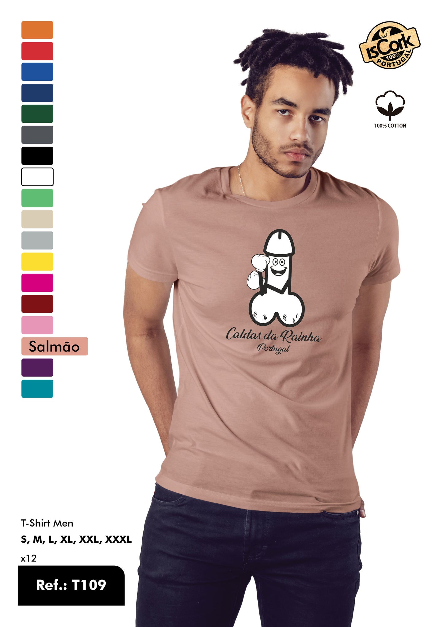 T-Shirt Adulto - Ref. T109 - Caldas da Rainha