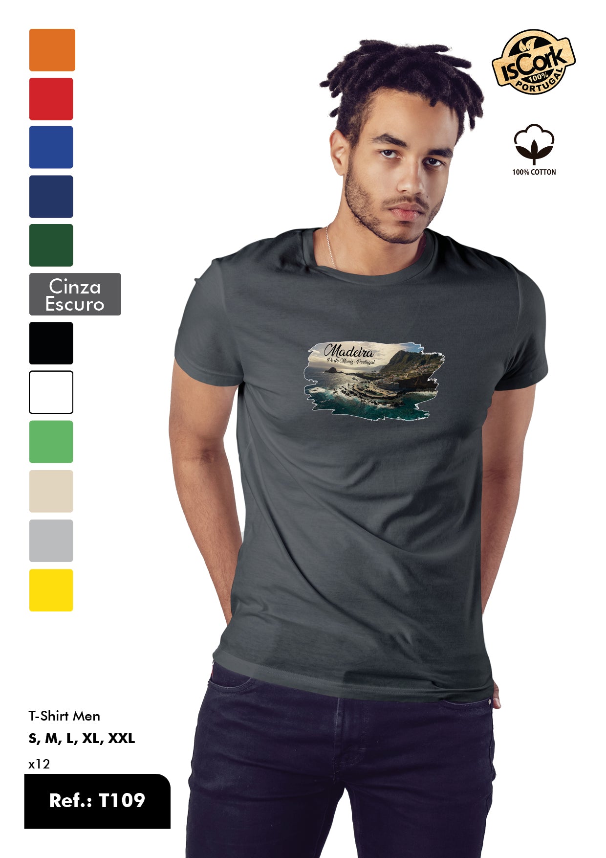T-Shirt Adulto - Ref. T109 - Madeira