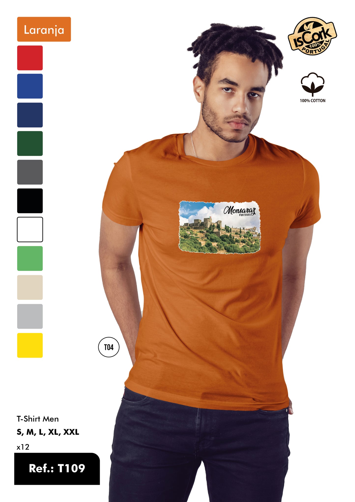 T-Shirt Adulto - Ref. T109 - Monsaraz