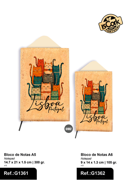 Bloco de Notas Cortiça - Ref. G1361 - G1362