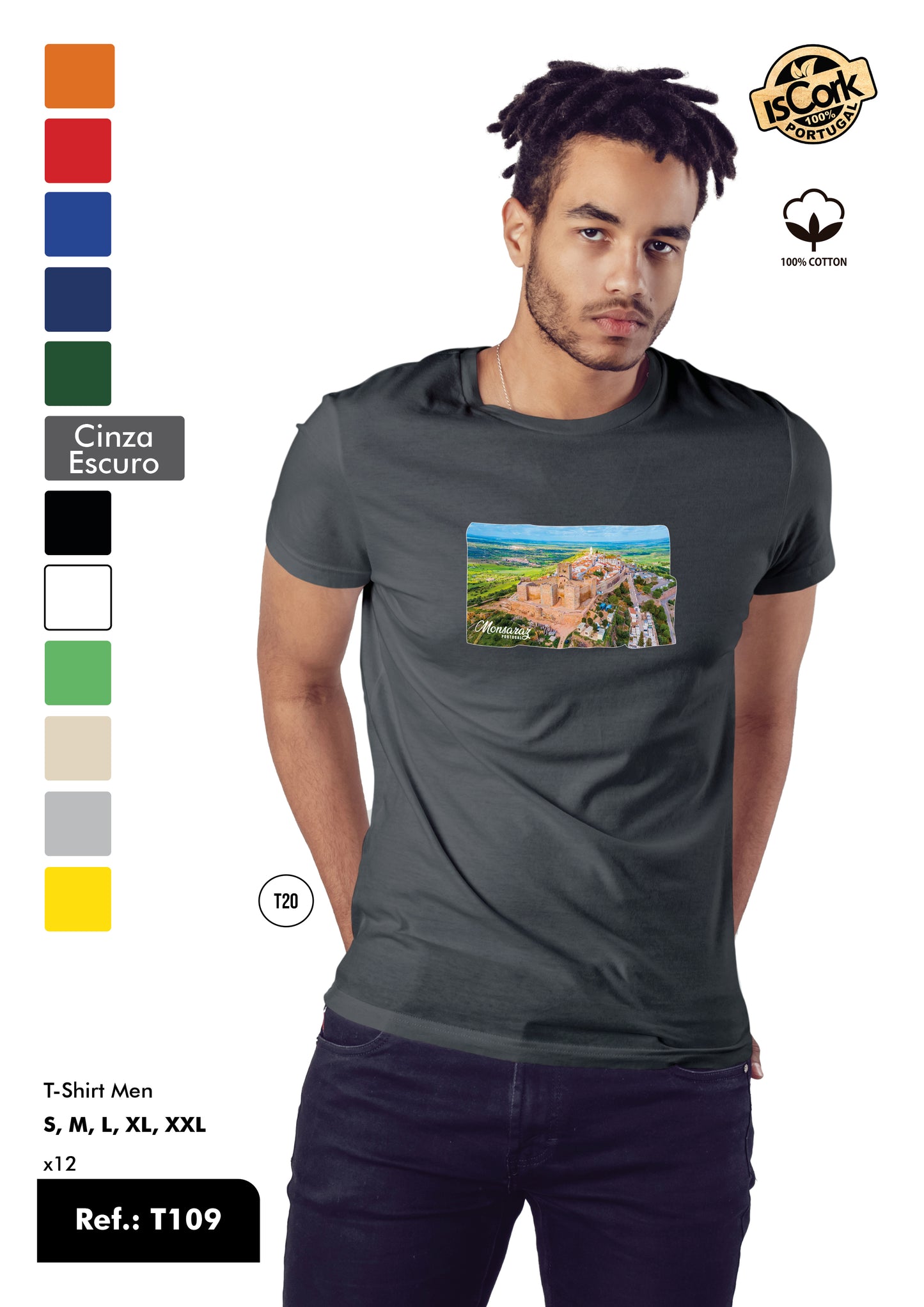 T-Shirt Adulto - Ref. T109 - Monsaraz
