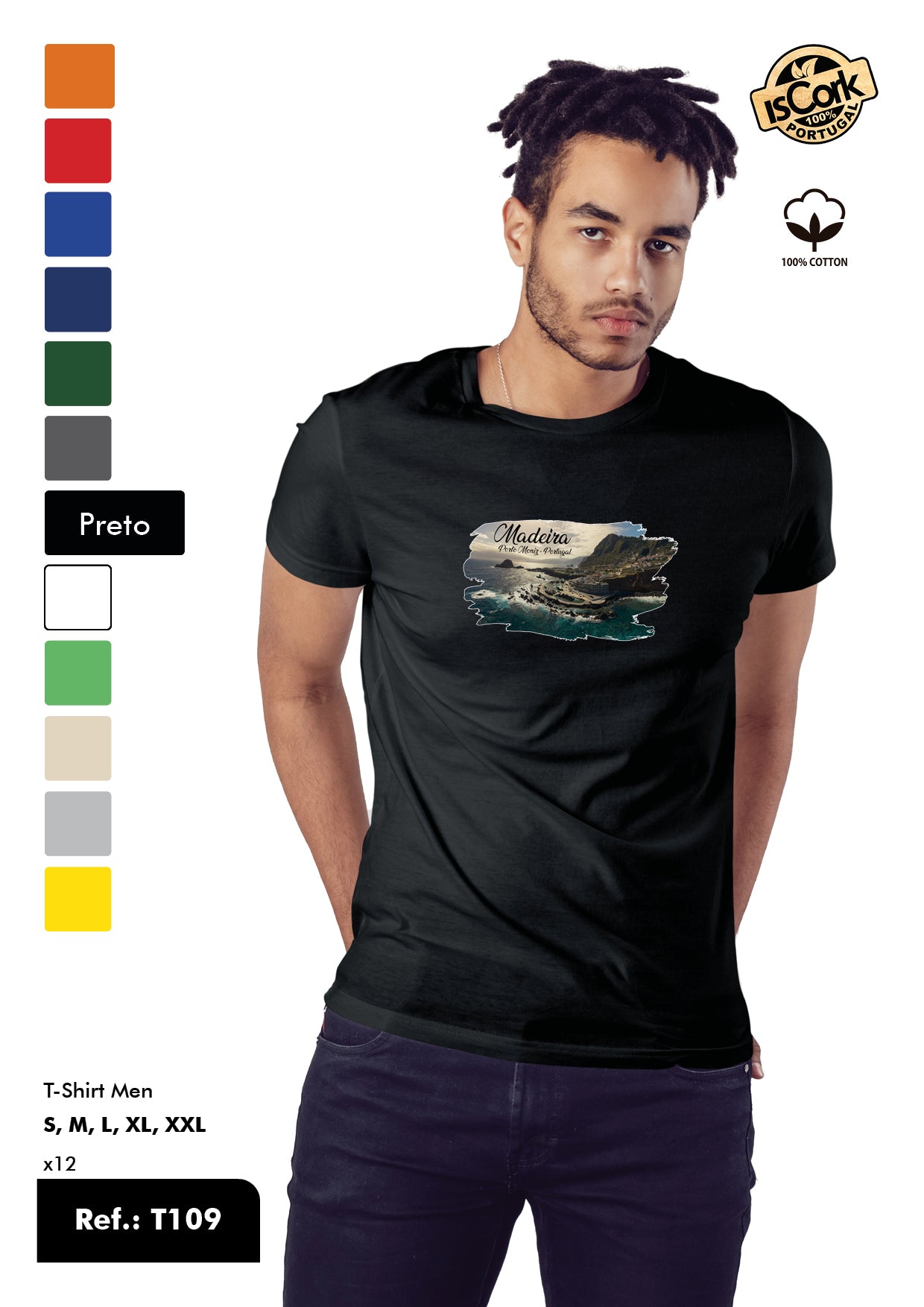 T-Shirt Adulto - Ref. T109 - Madeira