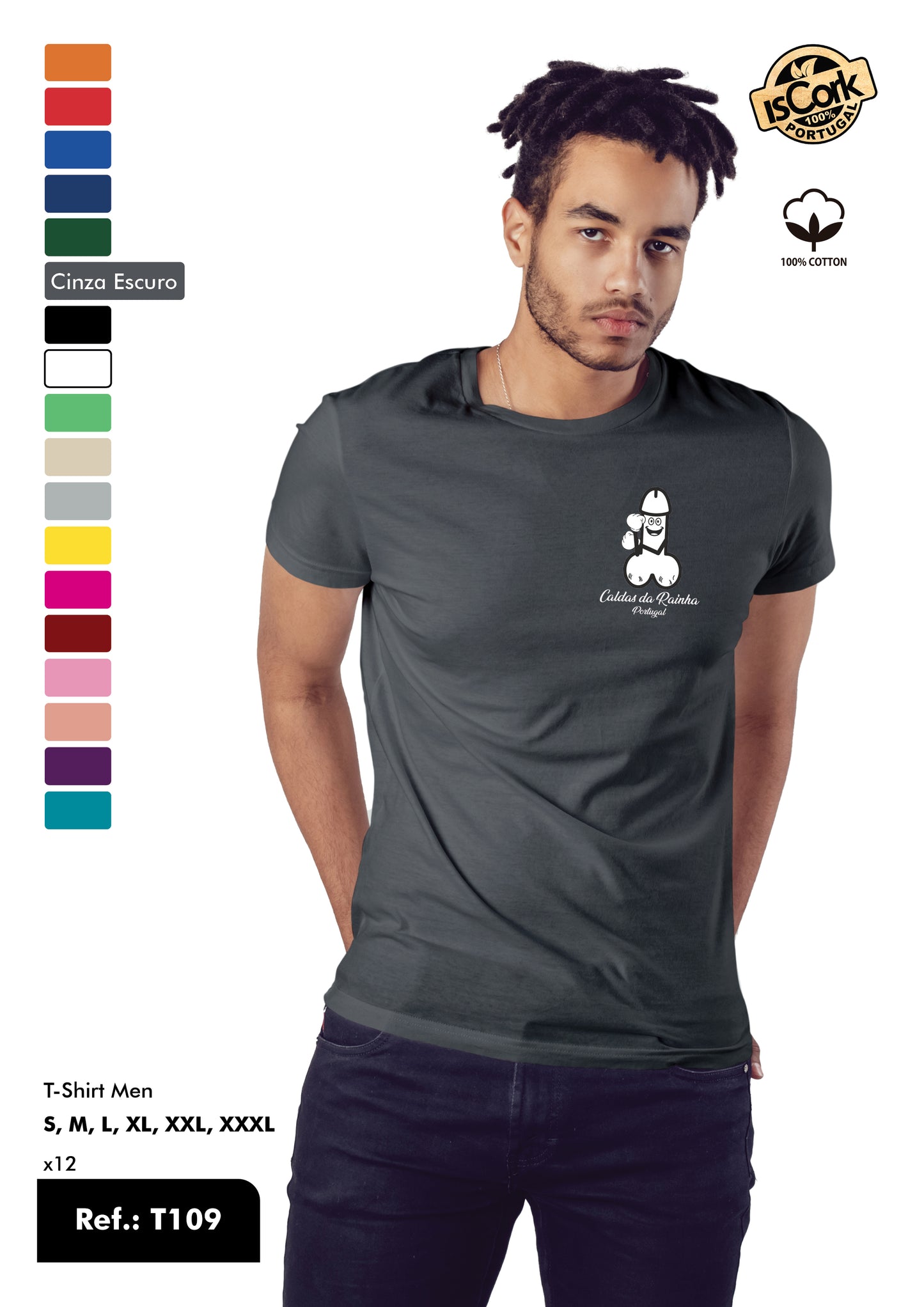 T-Shirt Adulto - Ref. T109 - Caldas da Rainha