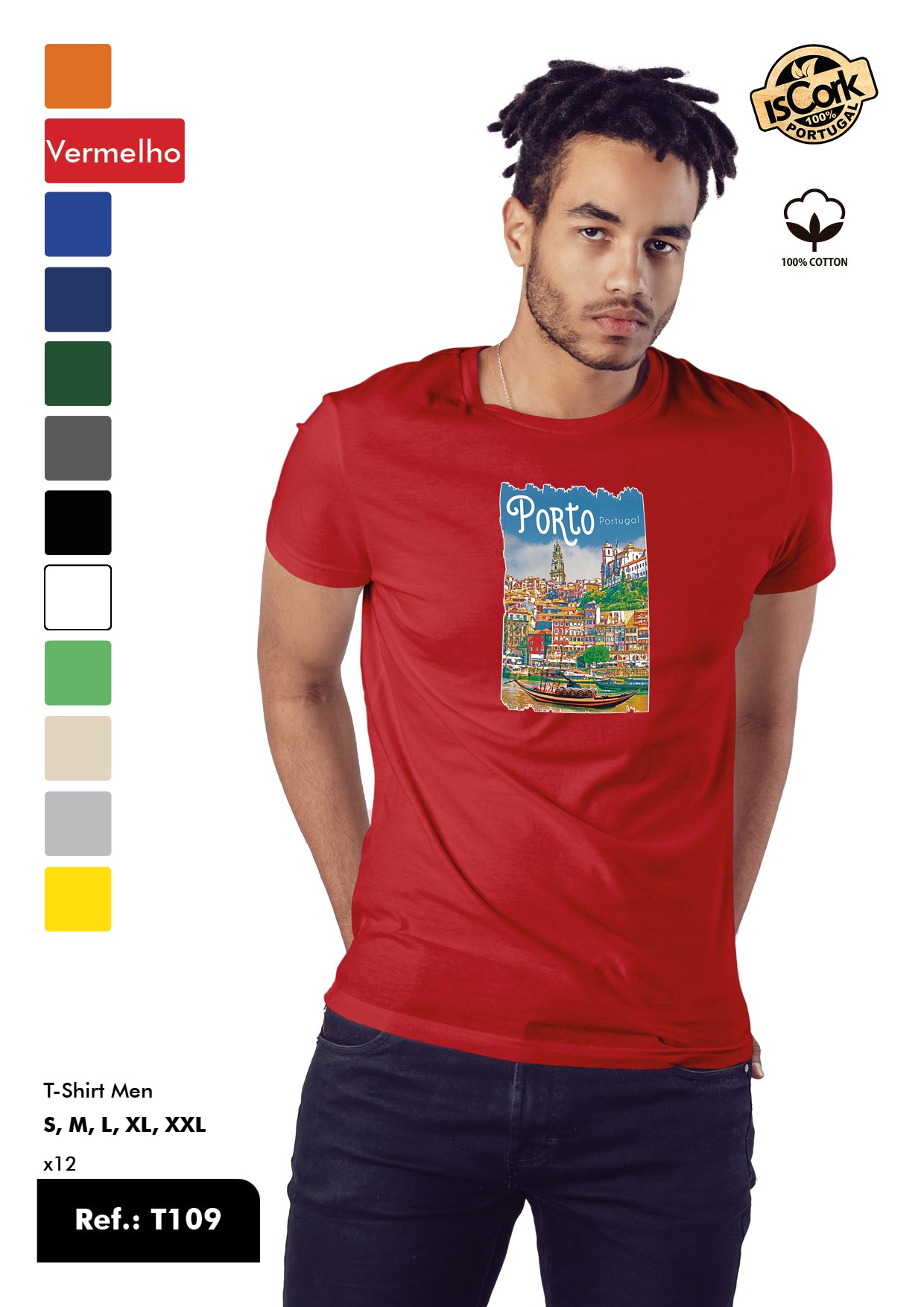 T-Shirt Adulto - Ref. T109 - Porto