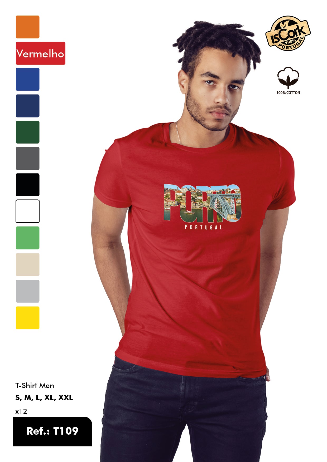 T-Shirt Adulto - Ref. T109 - Porto