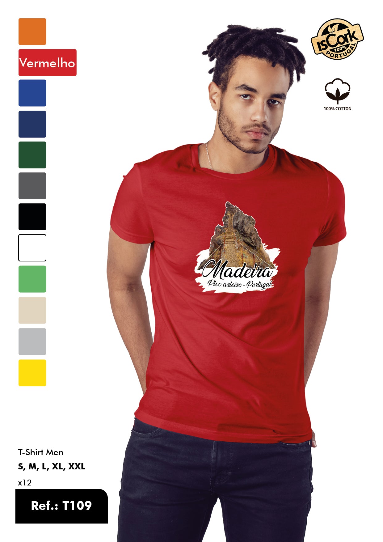 T-Shirt Adulto - Ref. T109 - Madeira