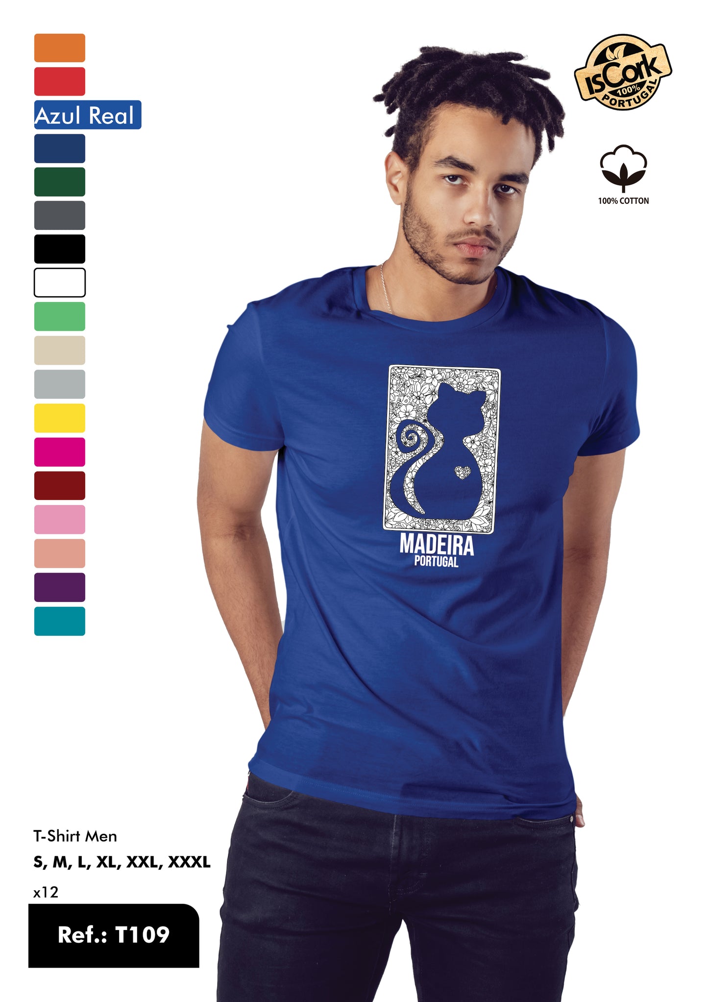 T-Shirt Adulto - Ref. T109 - Madeira