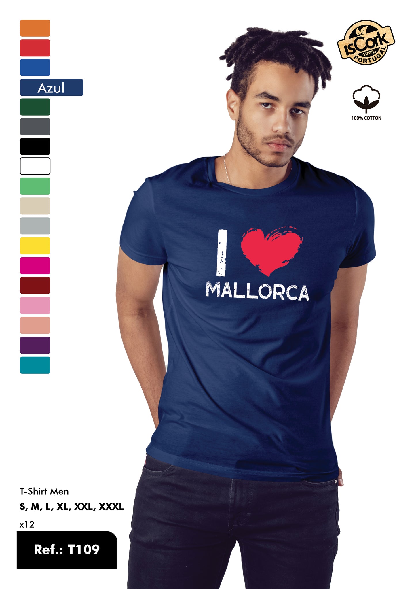 T-Shirt Adulto - Ref. T109 - Mallorca