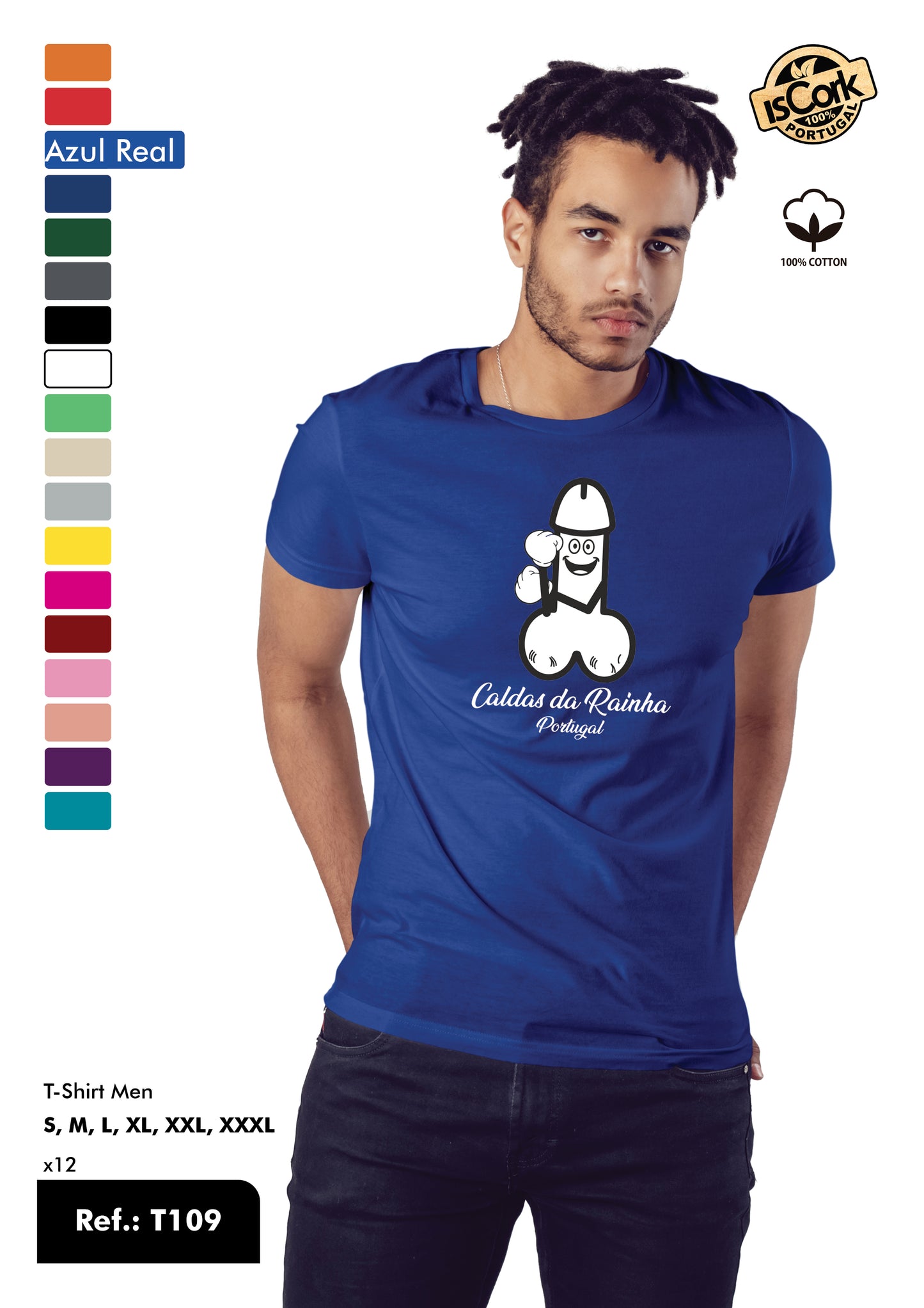 T-Shirt Adulto - Ref. T109 - Caldas da Rainha