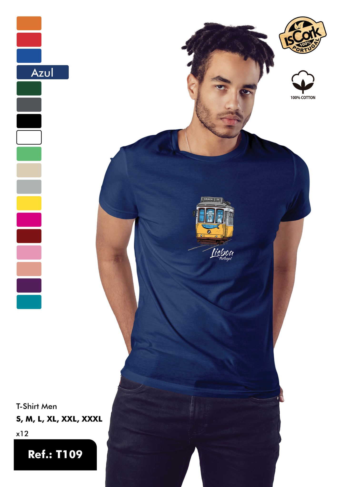 T-Shirt Adulto - Ref. T109 - Lisboa