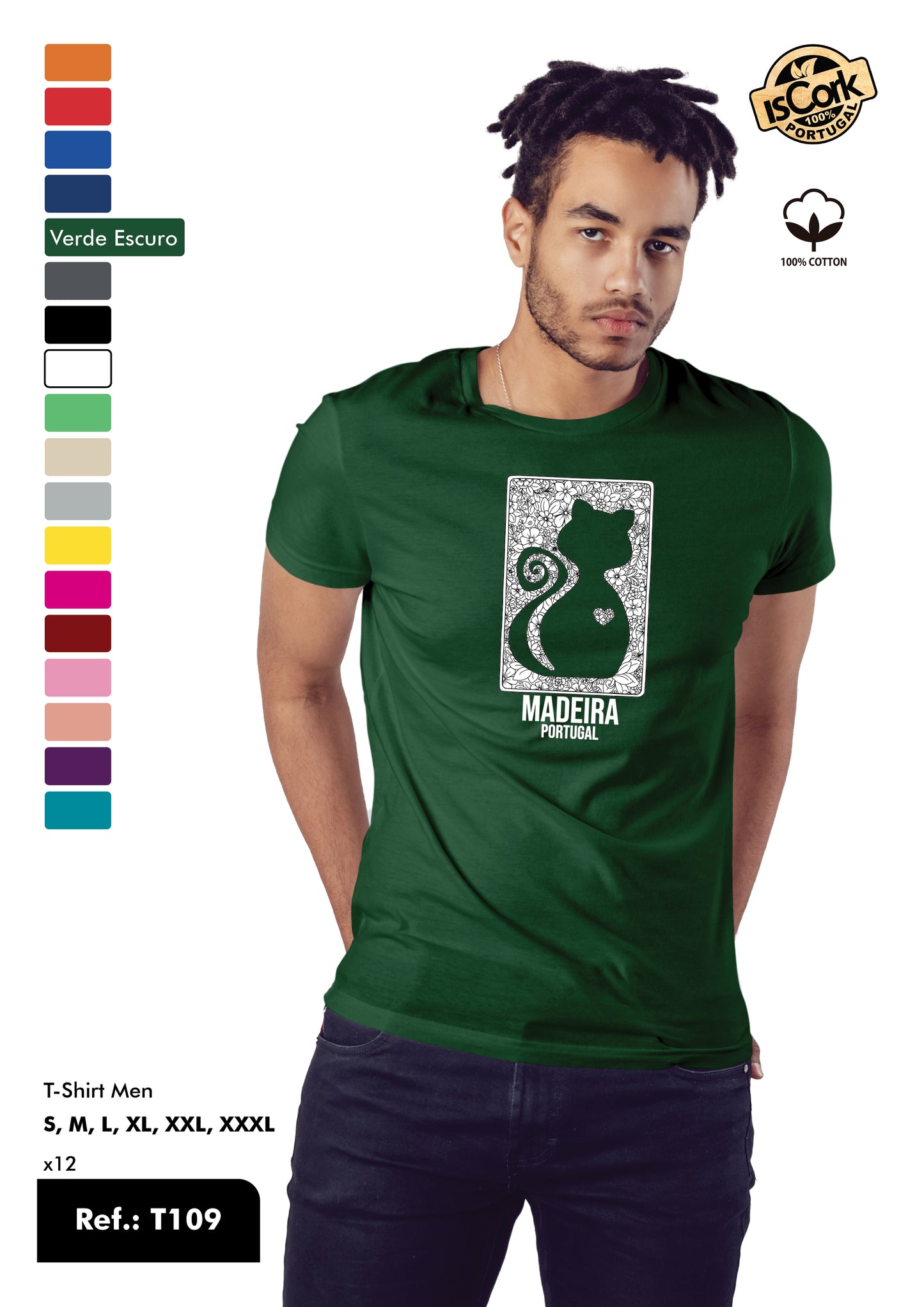 T-Shirt Adulto - Ref. T109 - Madeira