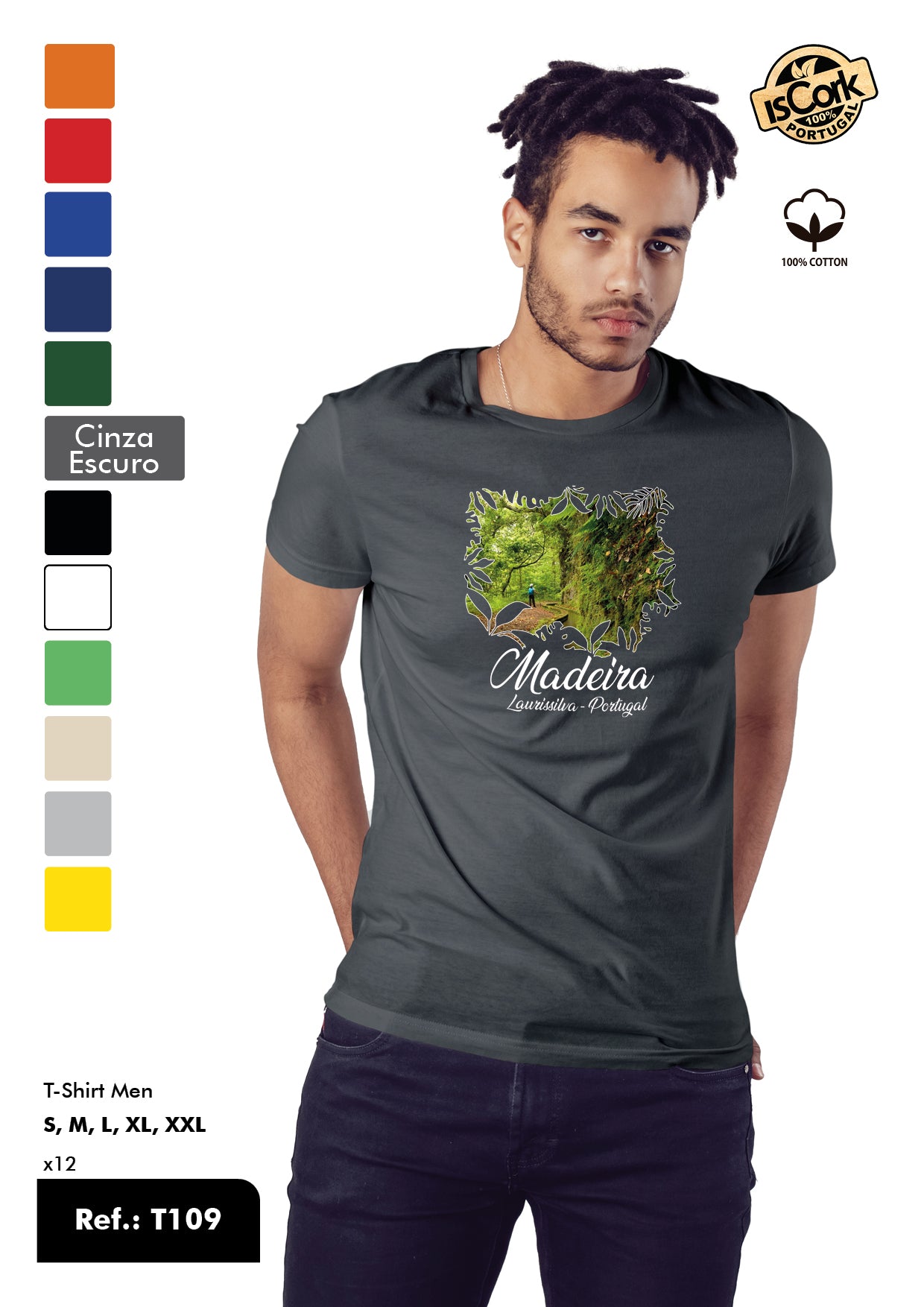 T-Shirt Adulto - Ref. T109 - Madeira