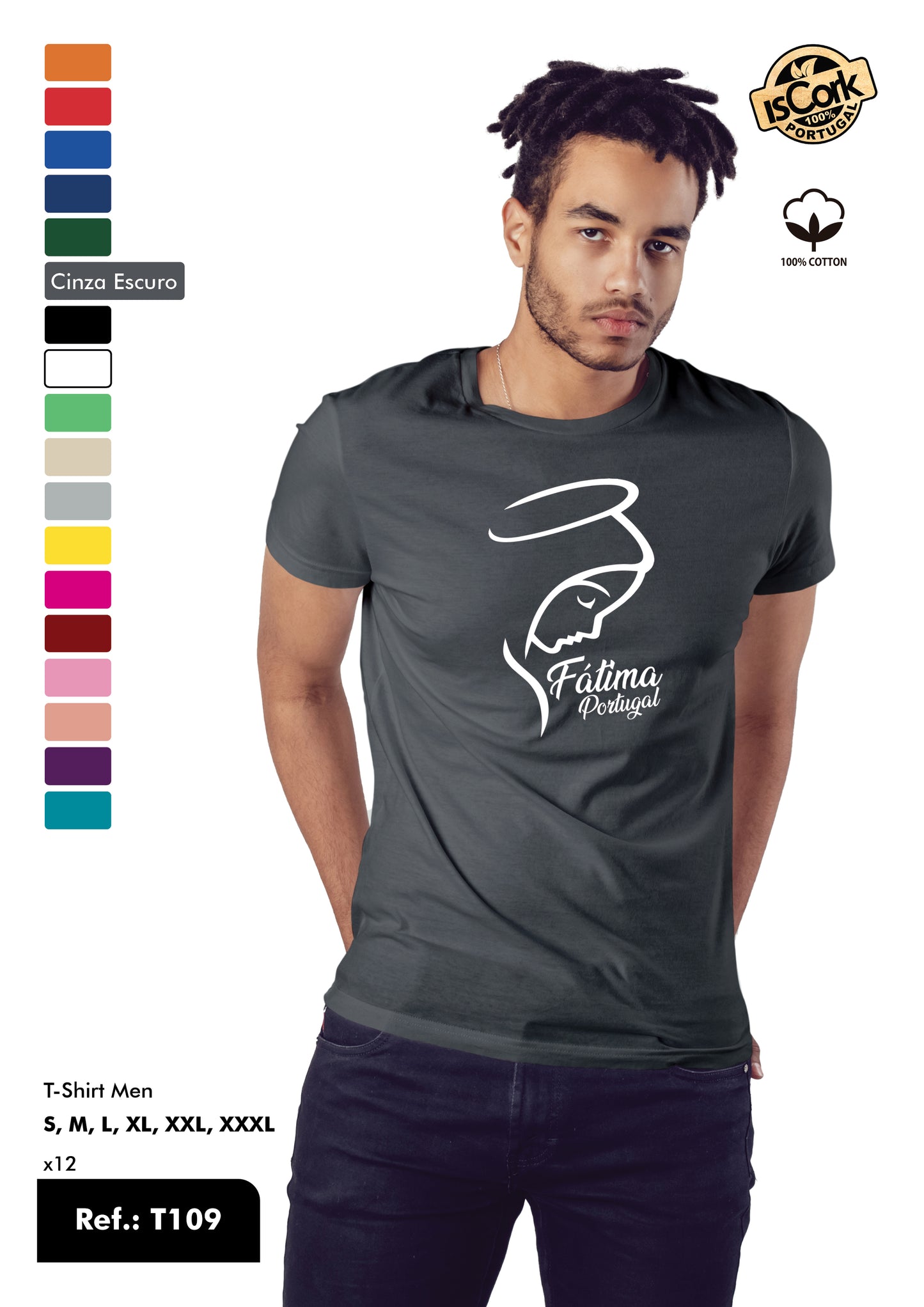 T-Shirt Adulto - Ref. T109 - Fátima