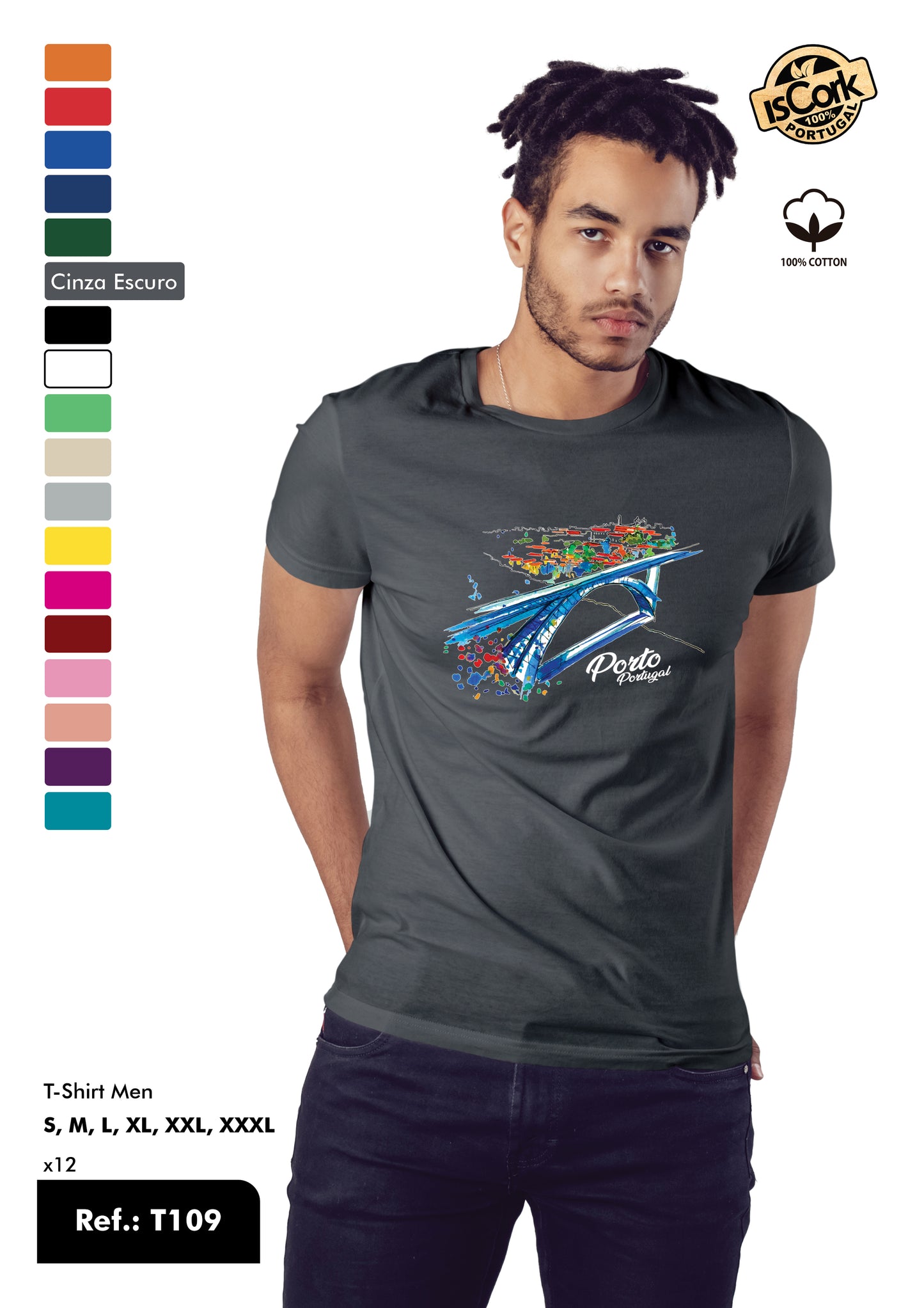 T-Shirt Adulto - Ref. T109 - Porto